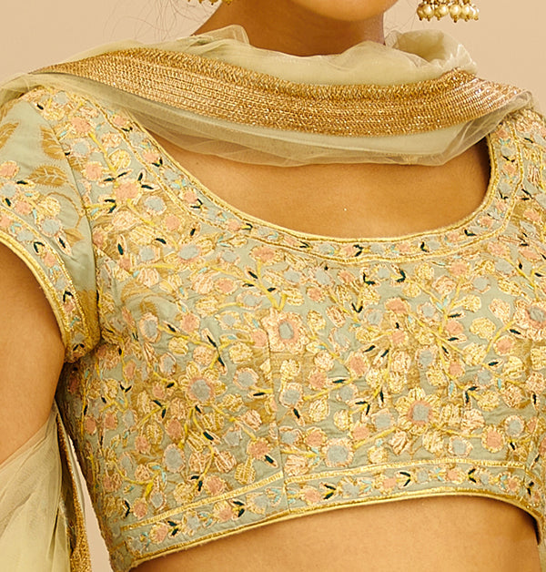 Sea Green Lehenga Set