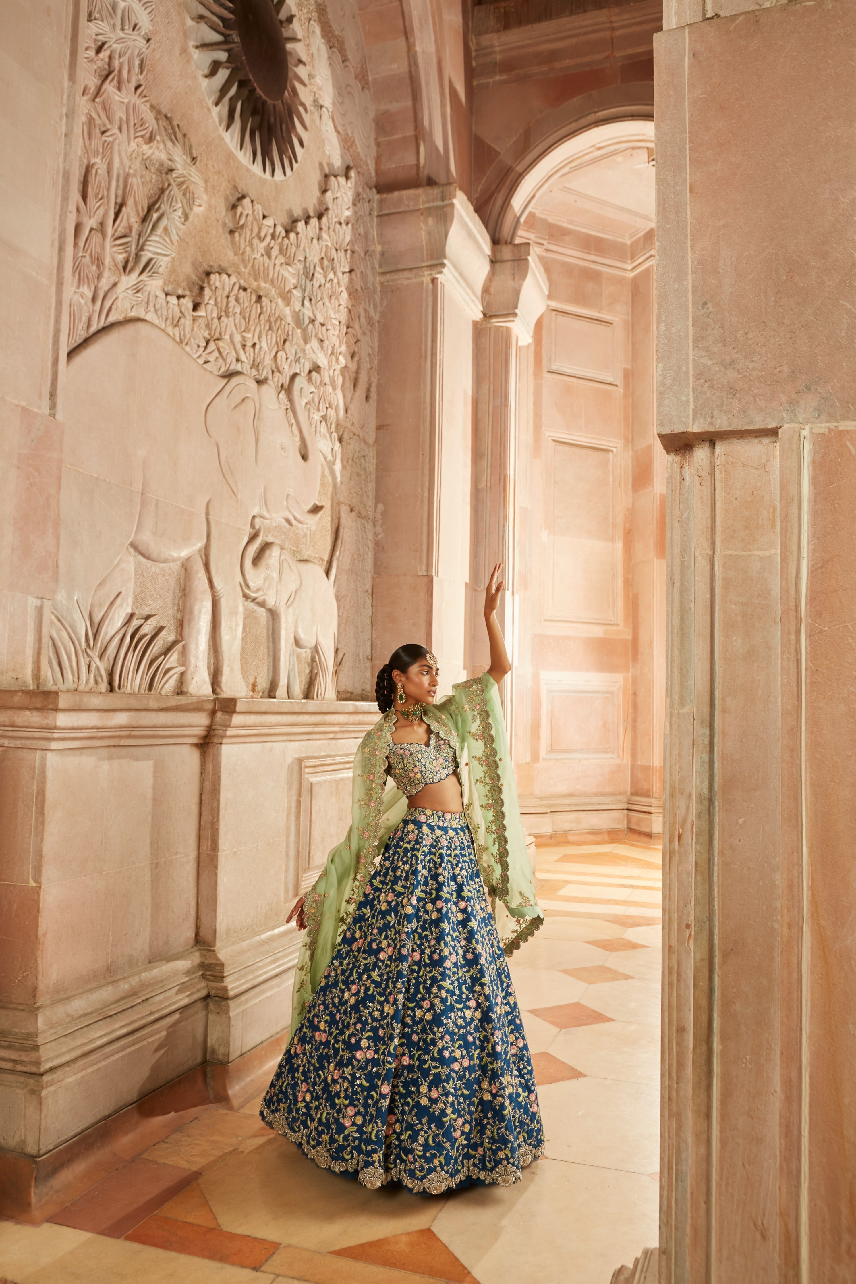 Leela Chrome Lehenga
