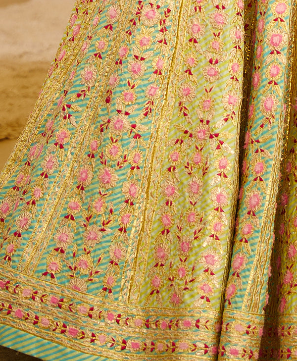 Multicolored Lehenga Set