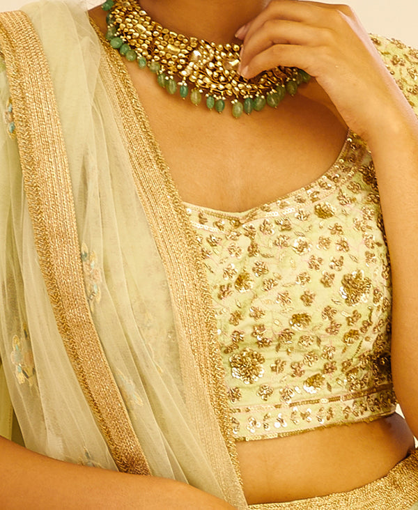Mint Green Lehenga Set