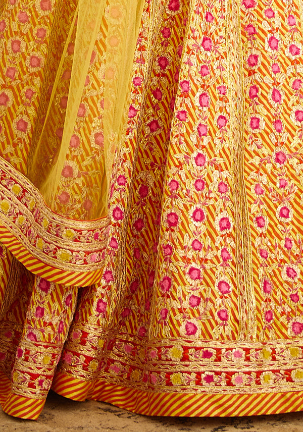 Multicolored Lehenga Set
