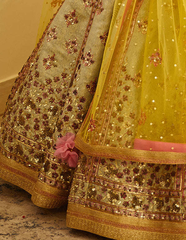 Sea Green Lehenga Set