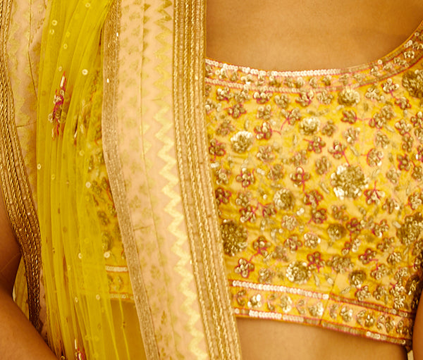 Beige Lehenga Set