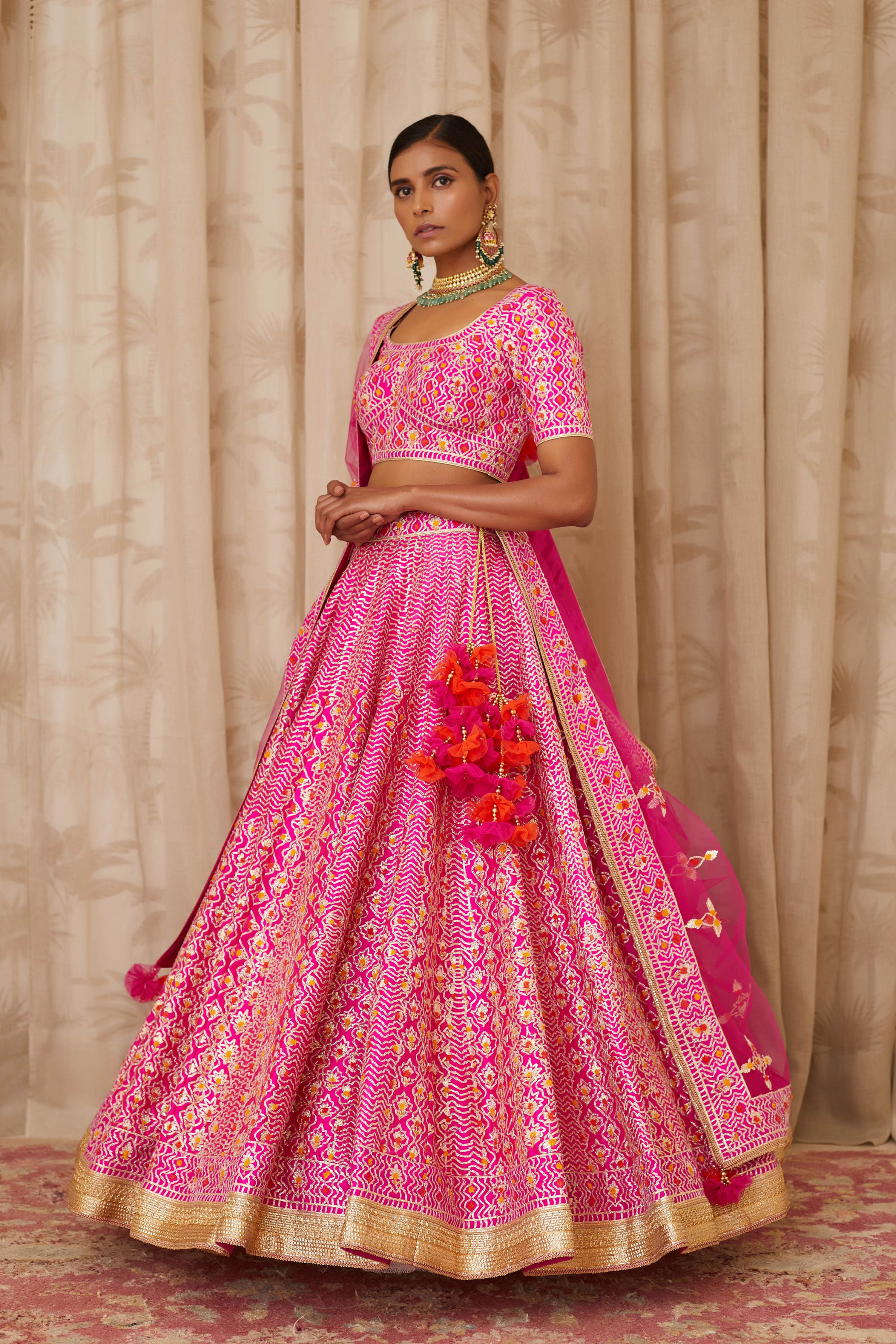 Magenta Pink Lehenga Set