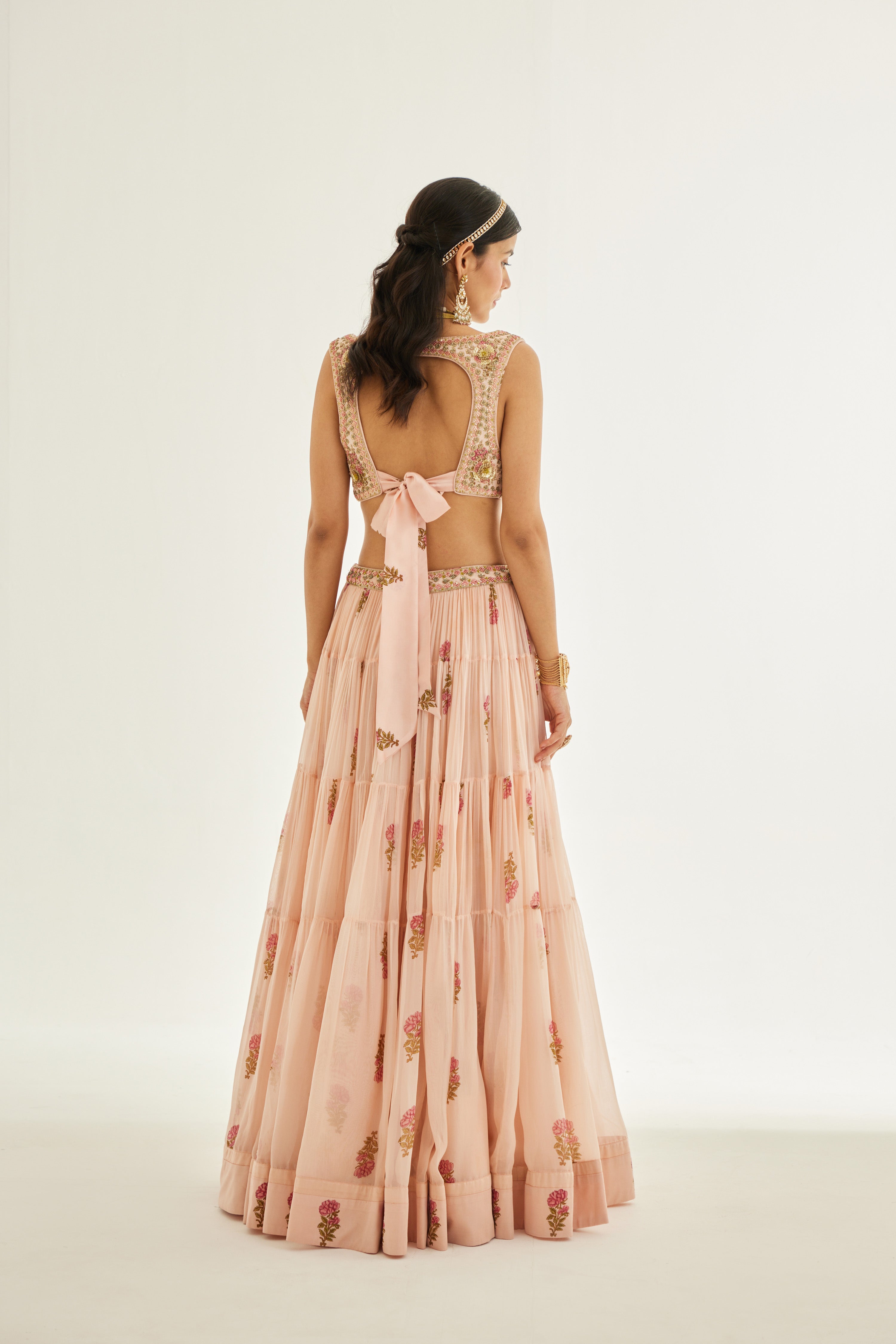 Shell Pink Lehenga Set