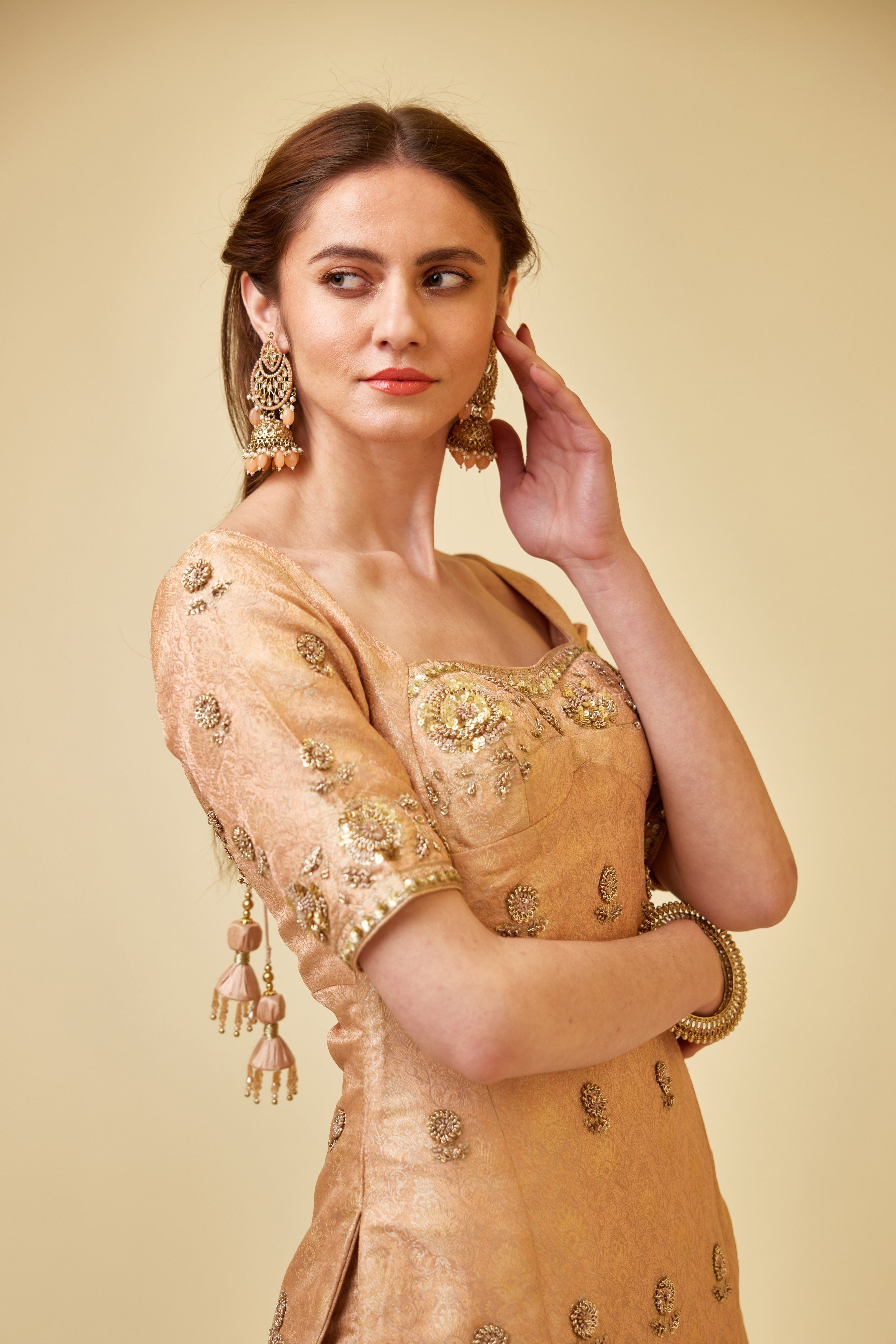 Rose Pink Sharara Set