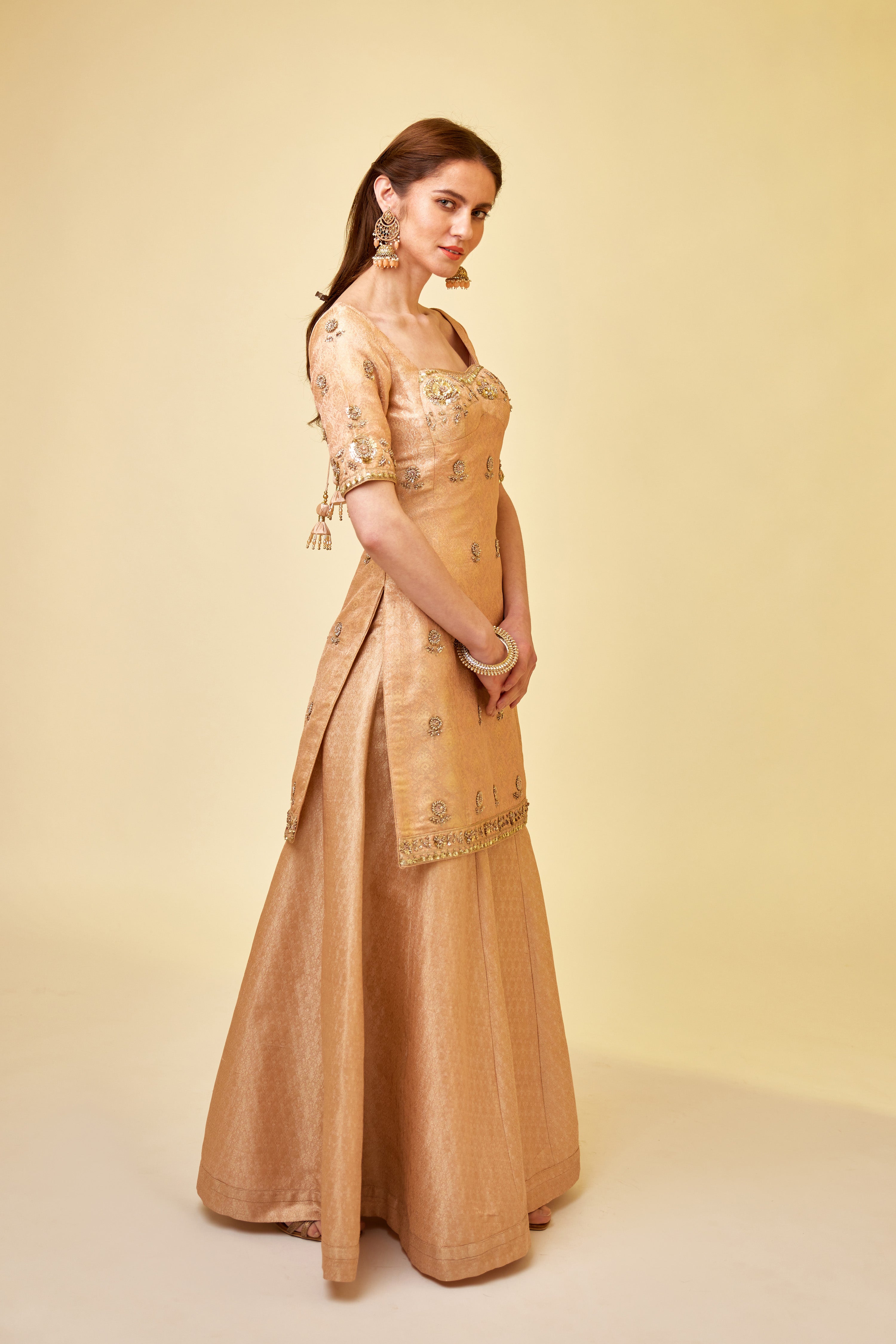 Rose Pink Sharara Set