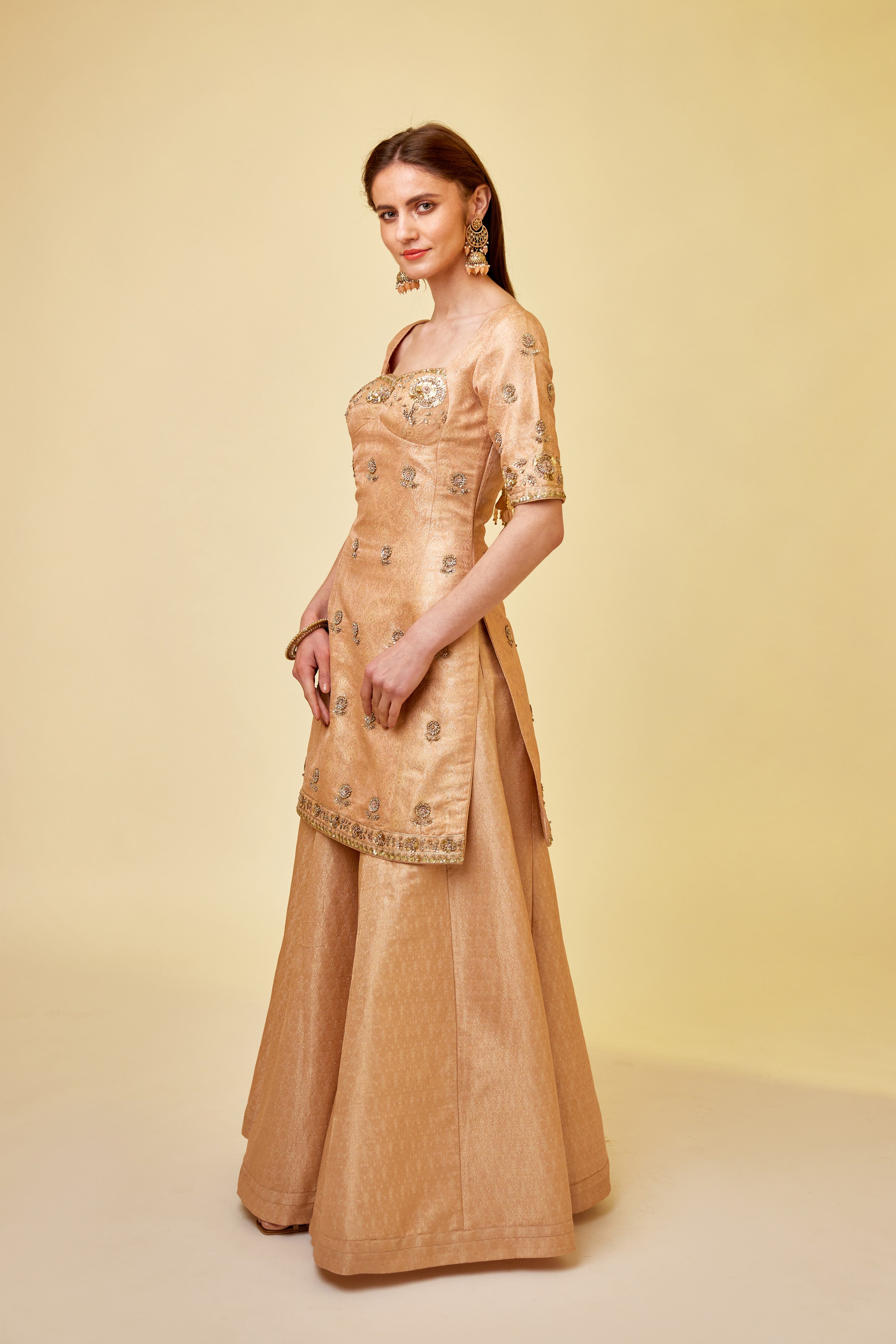 Rose Pink Sharara Set