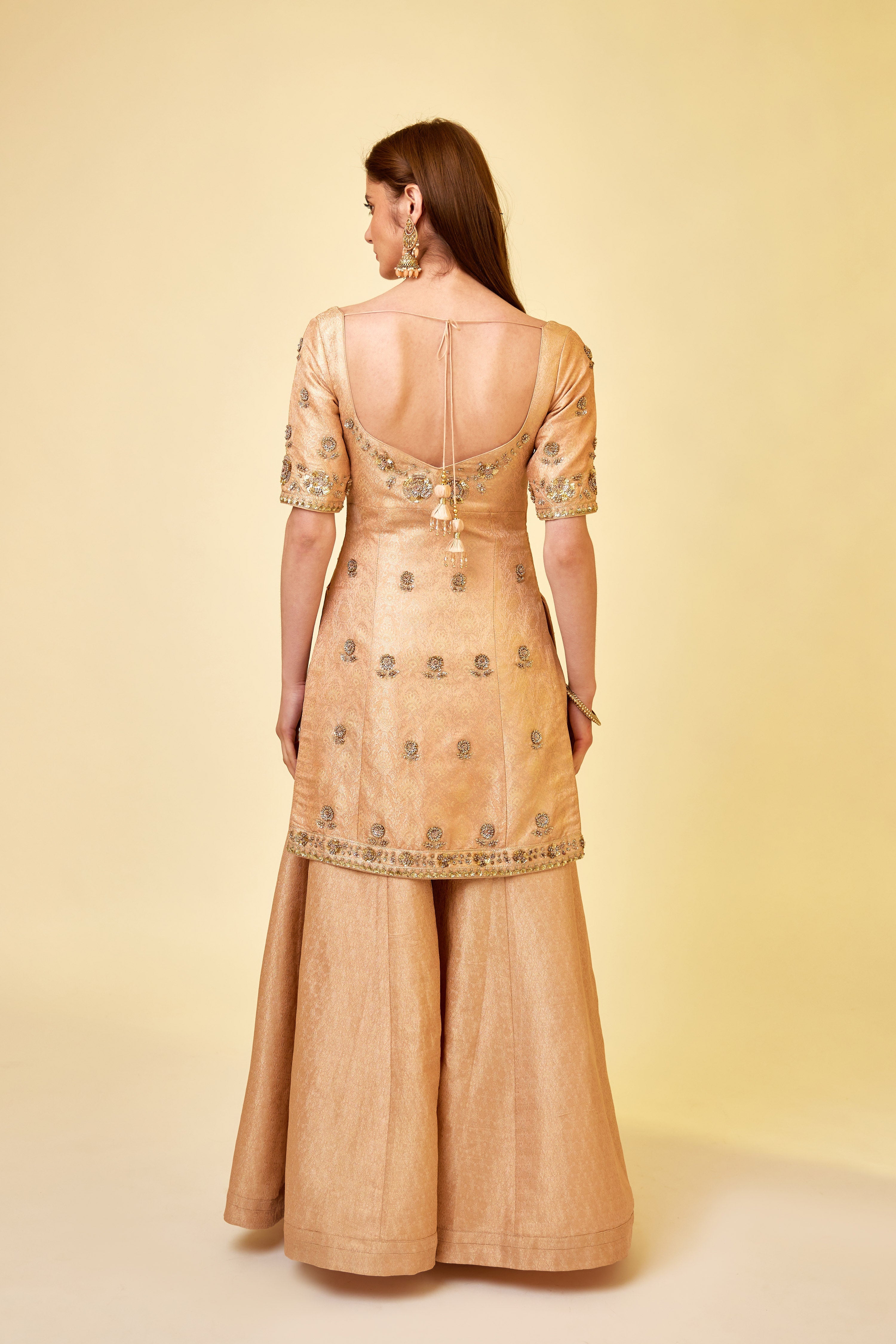 Rose Pink Sharara Set