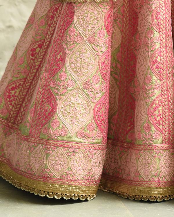 Multicoloured Pastel Lehenga Set