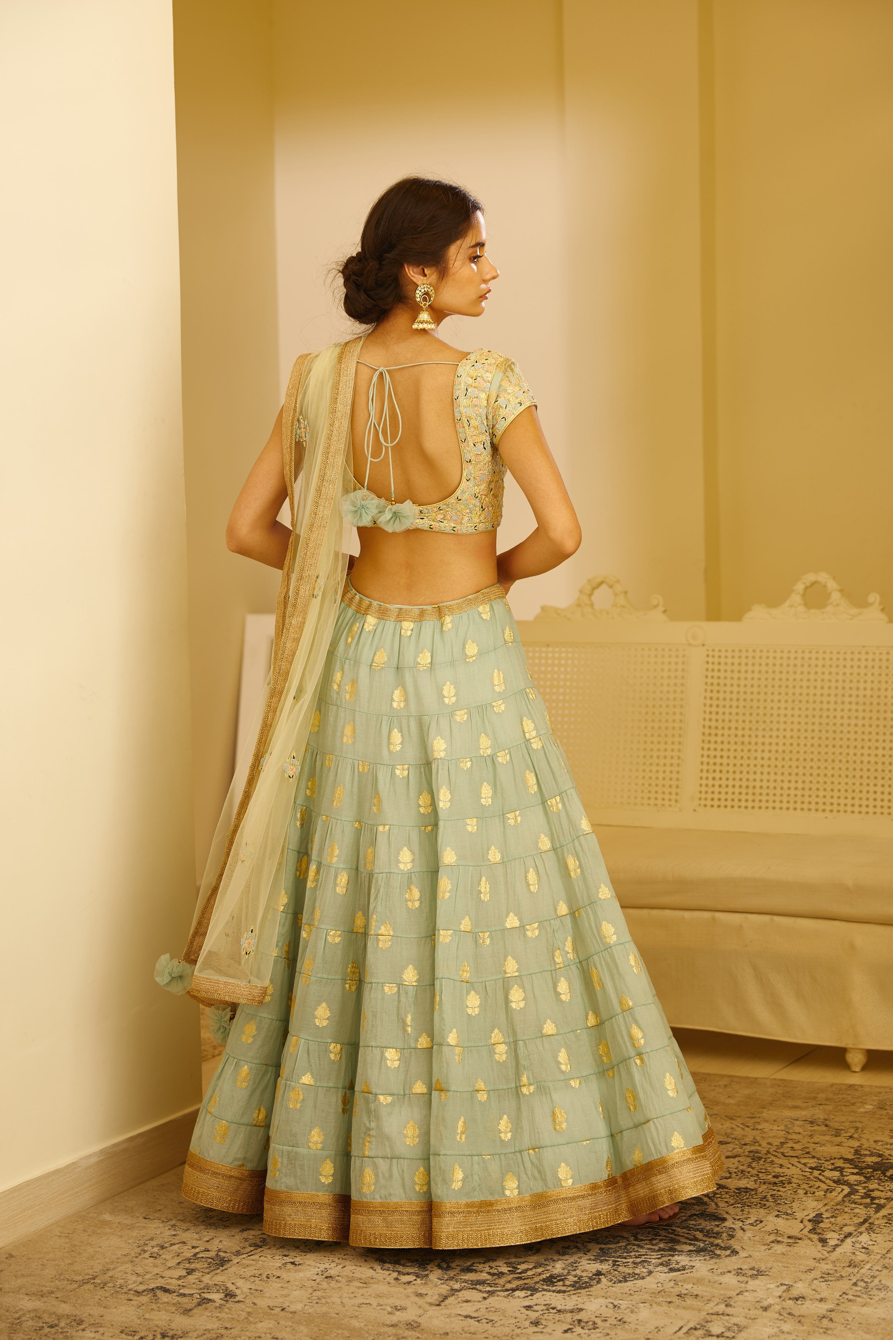 Sea Green Lehenga Set