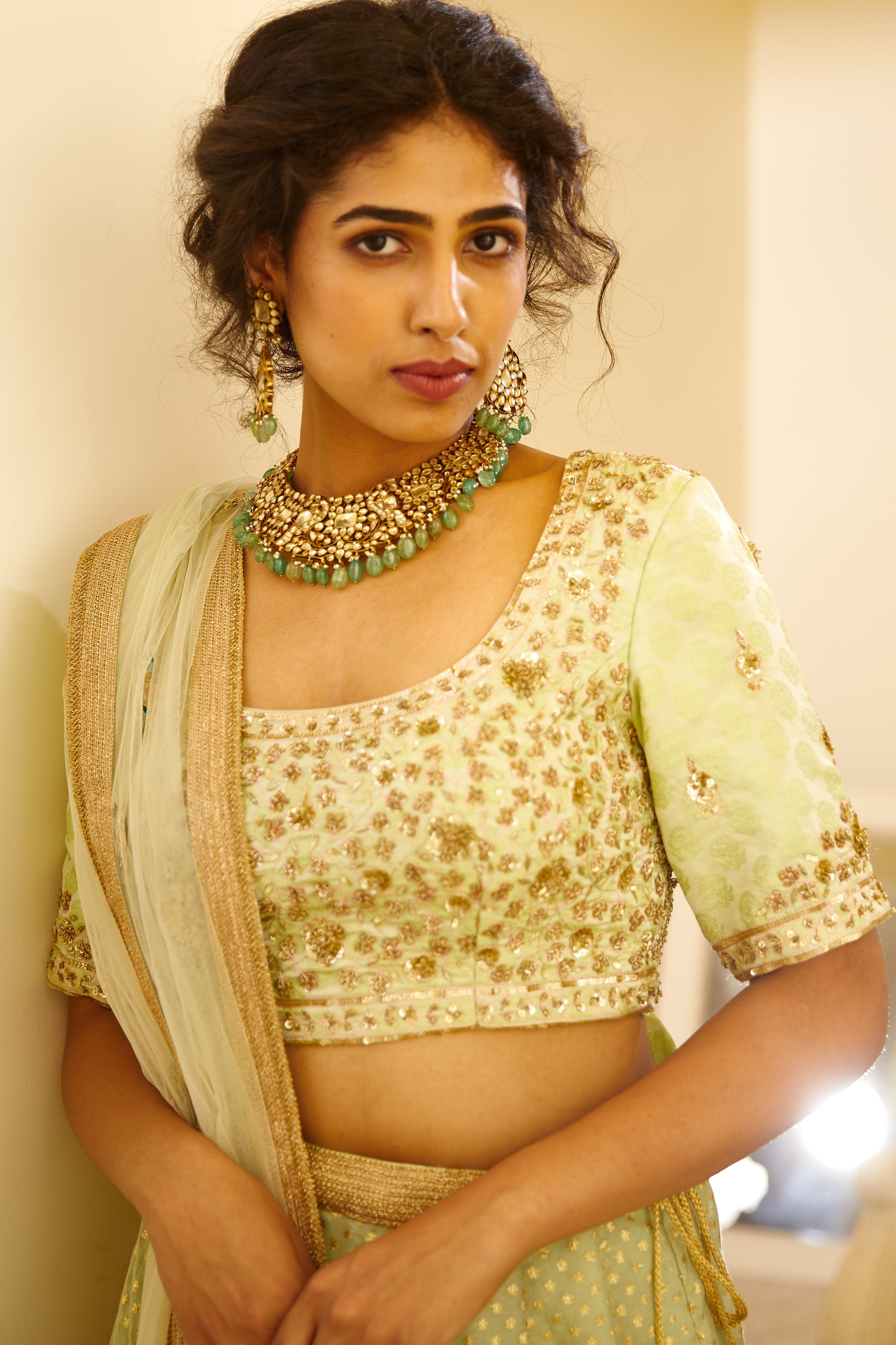 Mint Green Lehenga Set