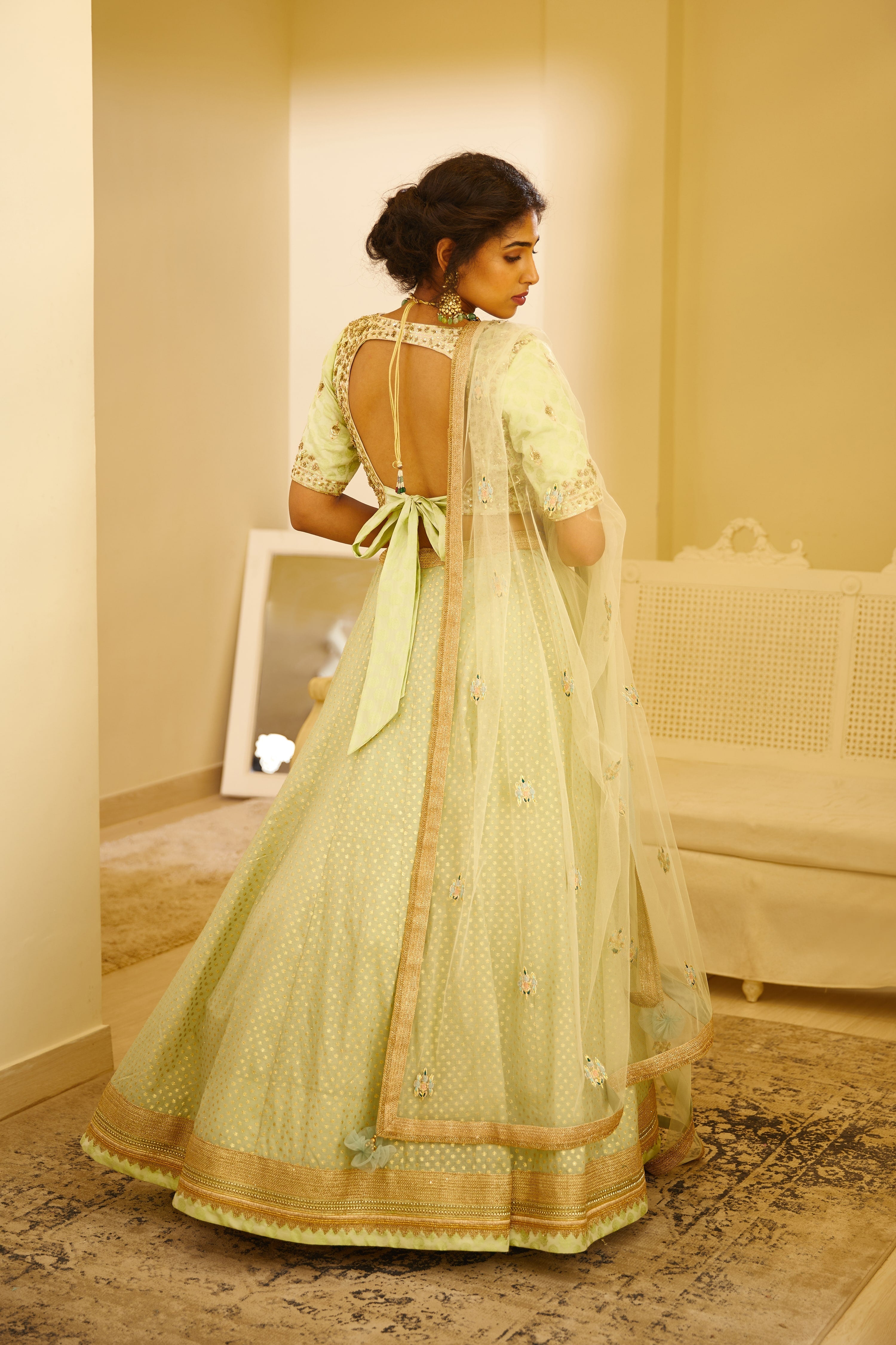 Mint Green Lehenga Set