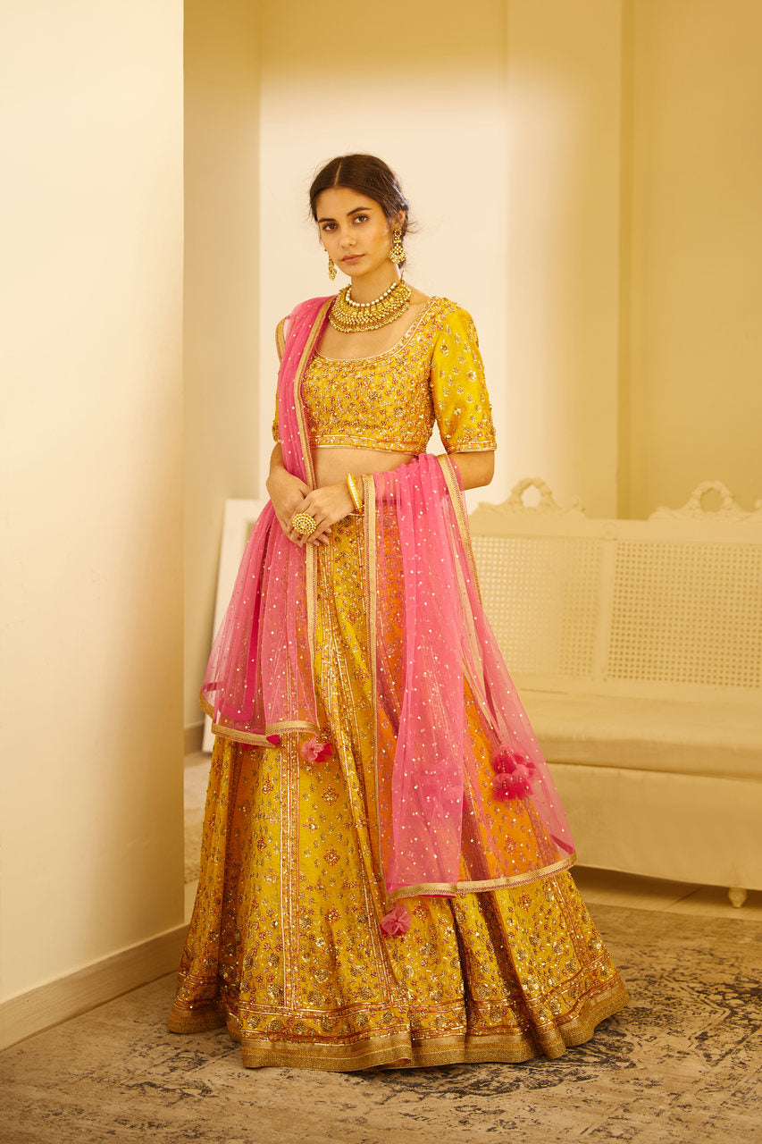 Yellow Lehenga Set