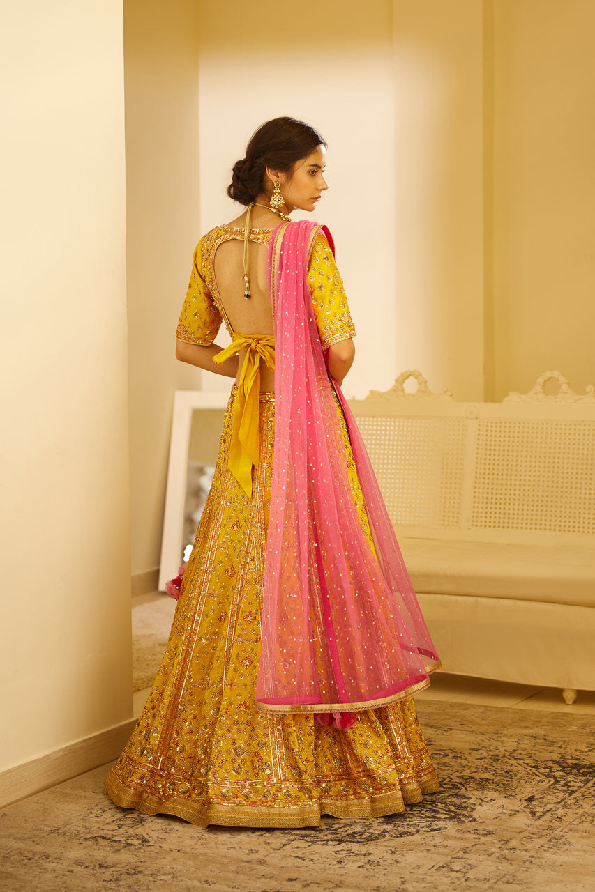 Yellow Lehenga Set