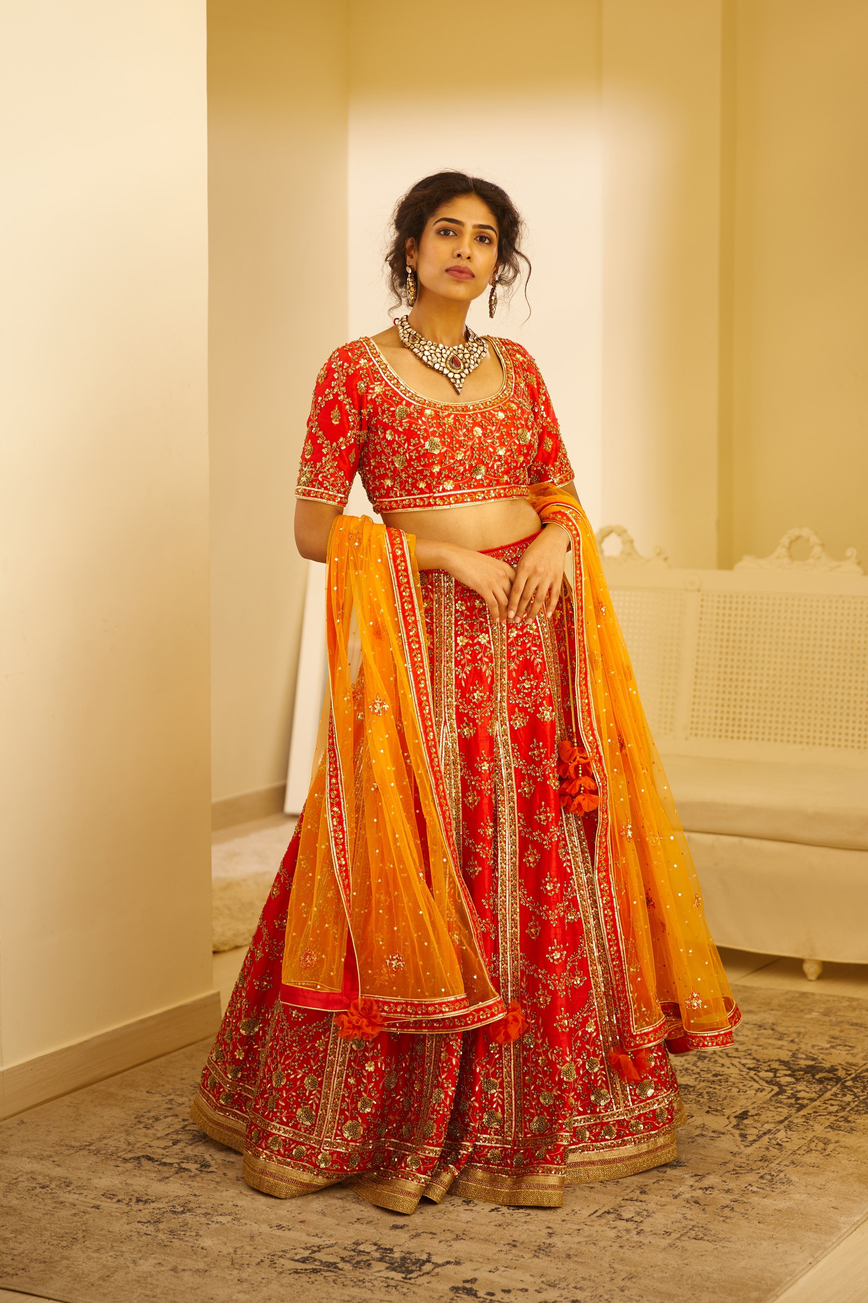 Red Lehenga Set