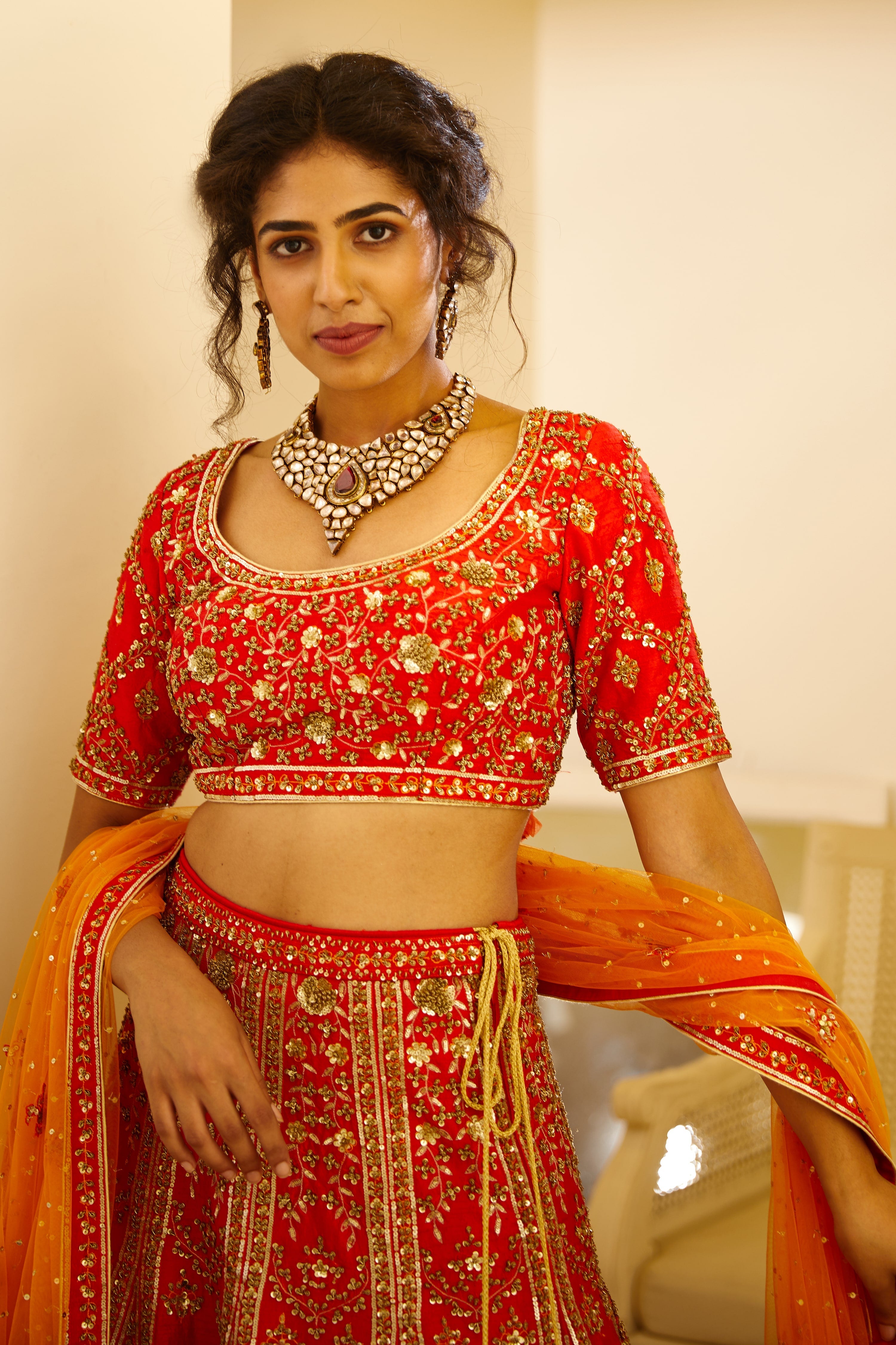 Red Lehenga Set