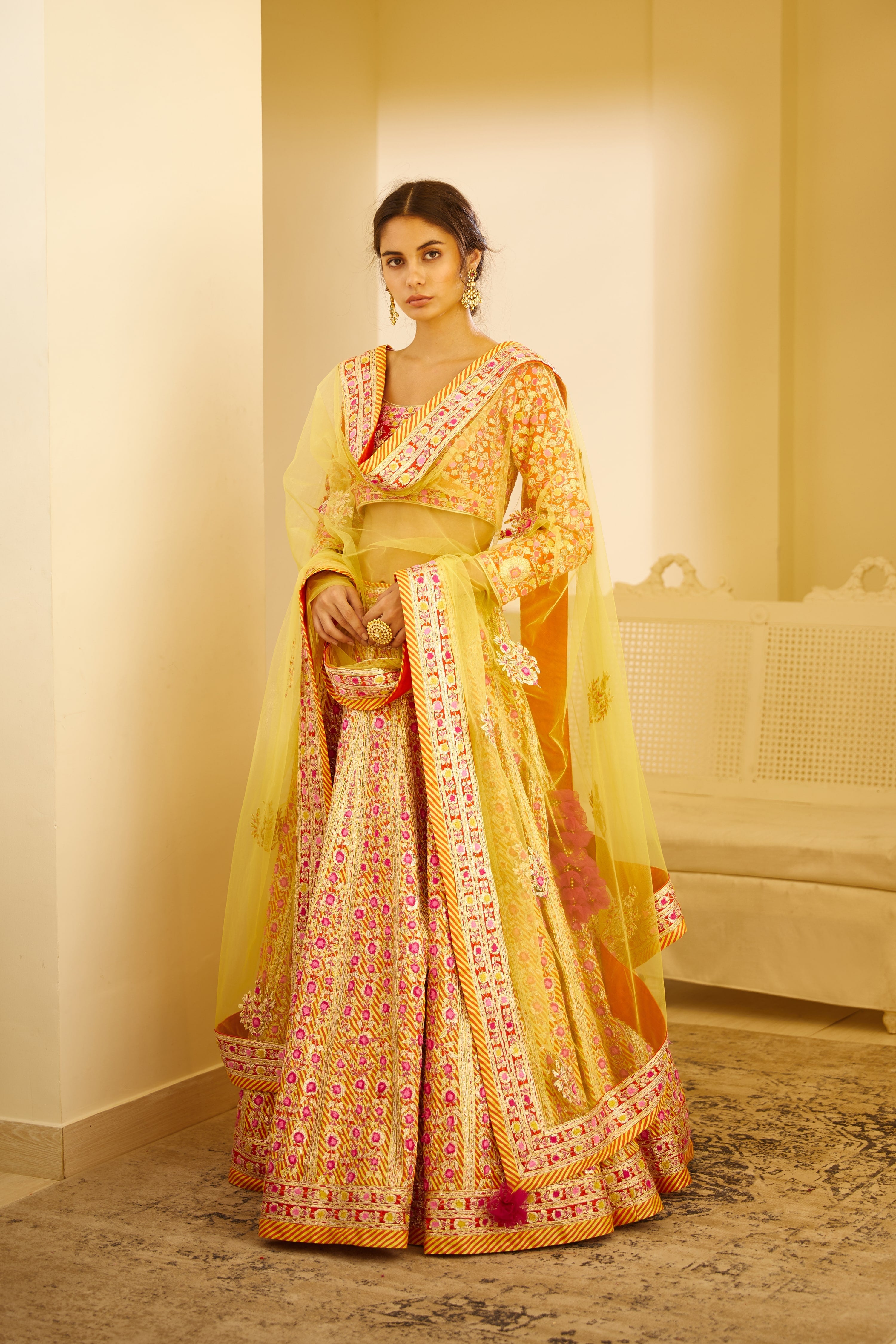 Multicolored Lehenga Set