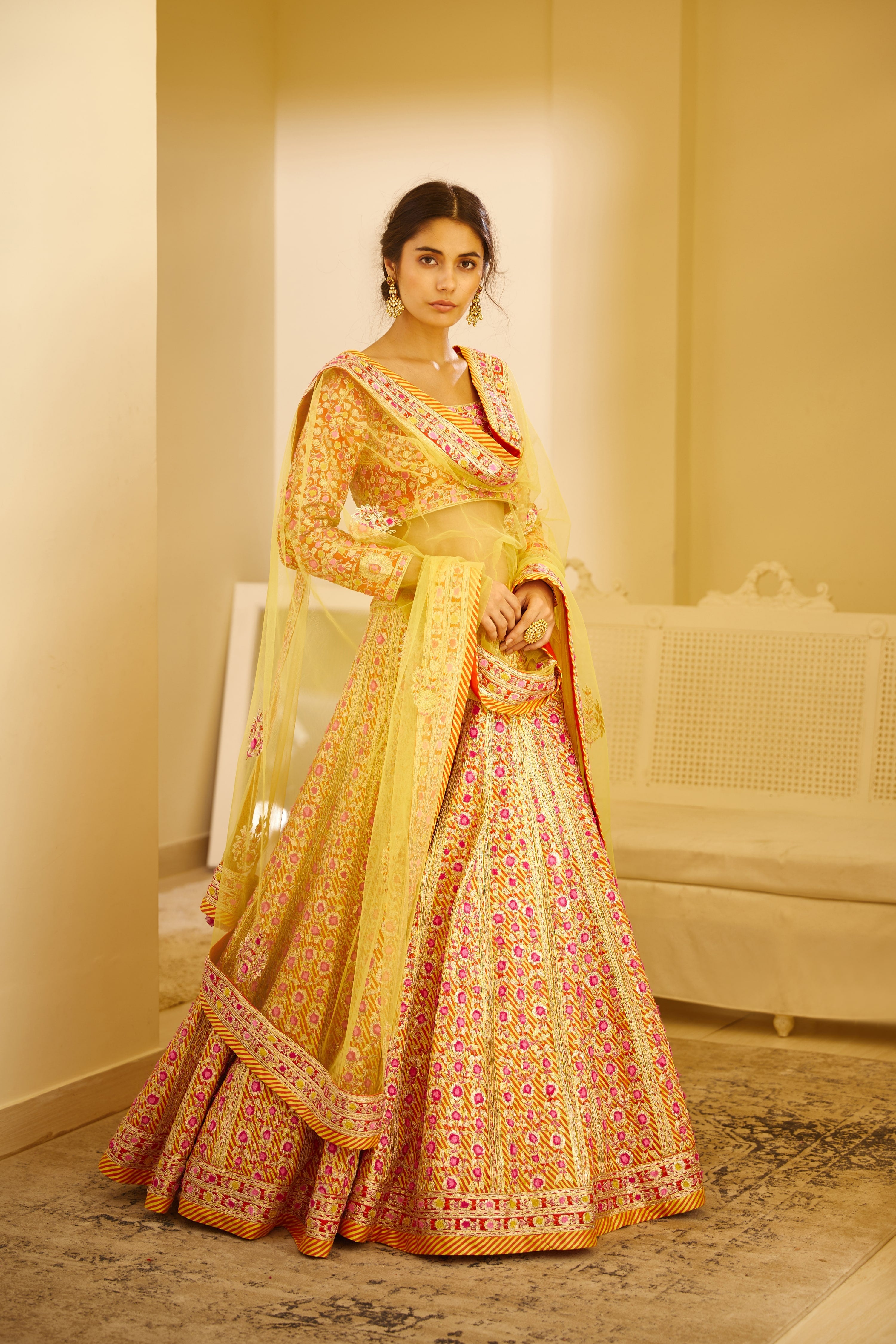 Multicolored Lehenga Set