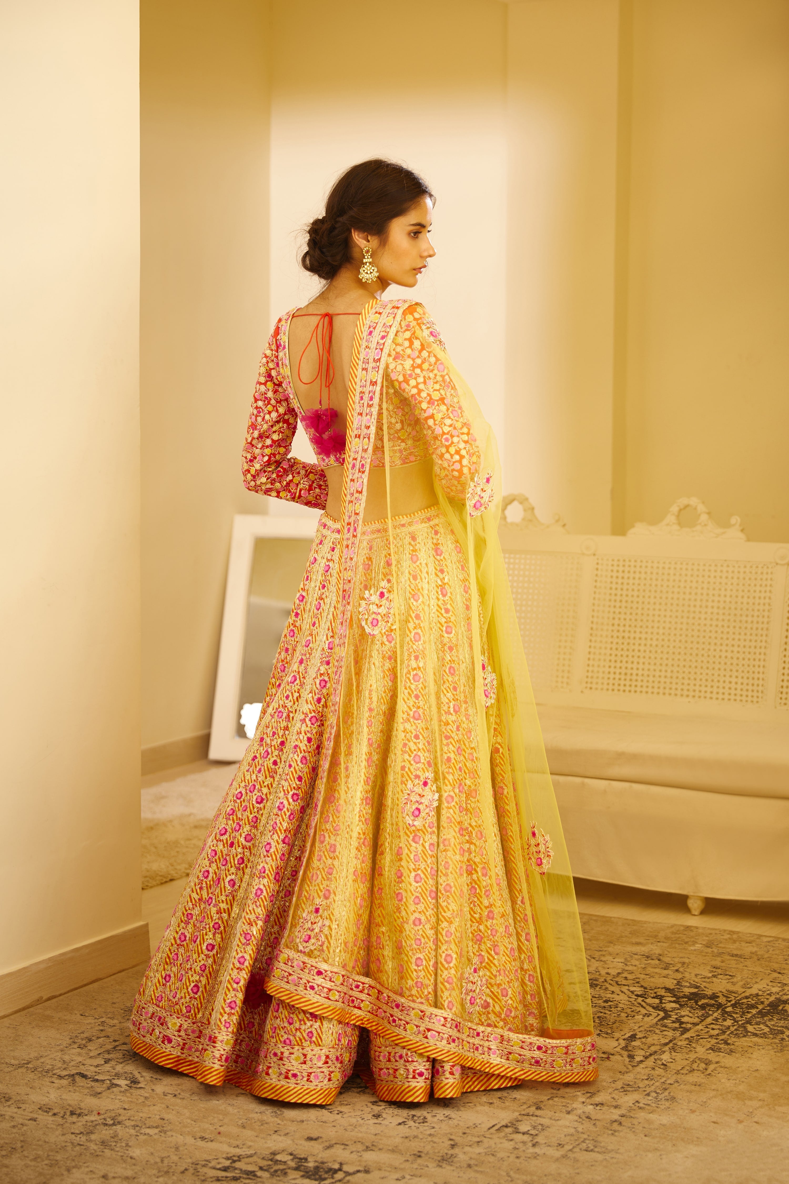 Multicolored Lehenga Set
