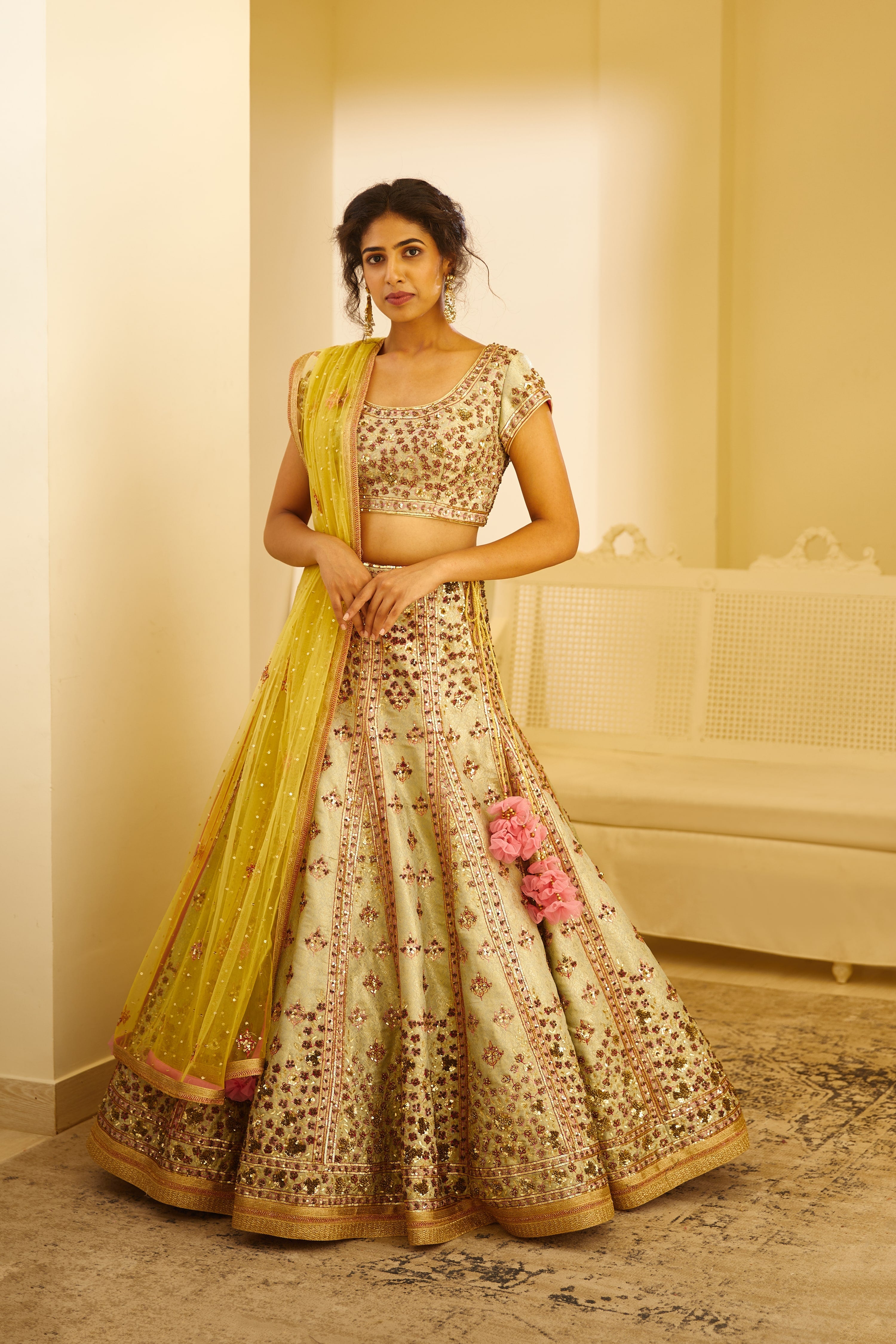 Sea Green Lehenga Set
