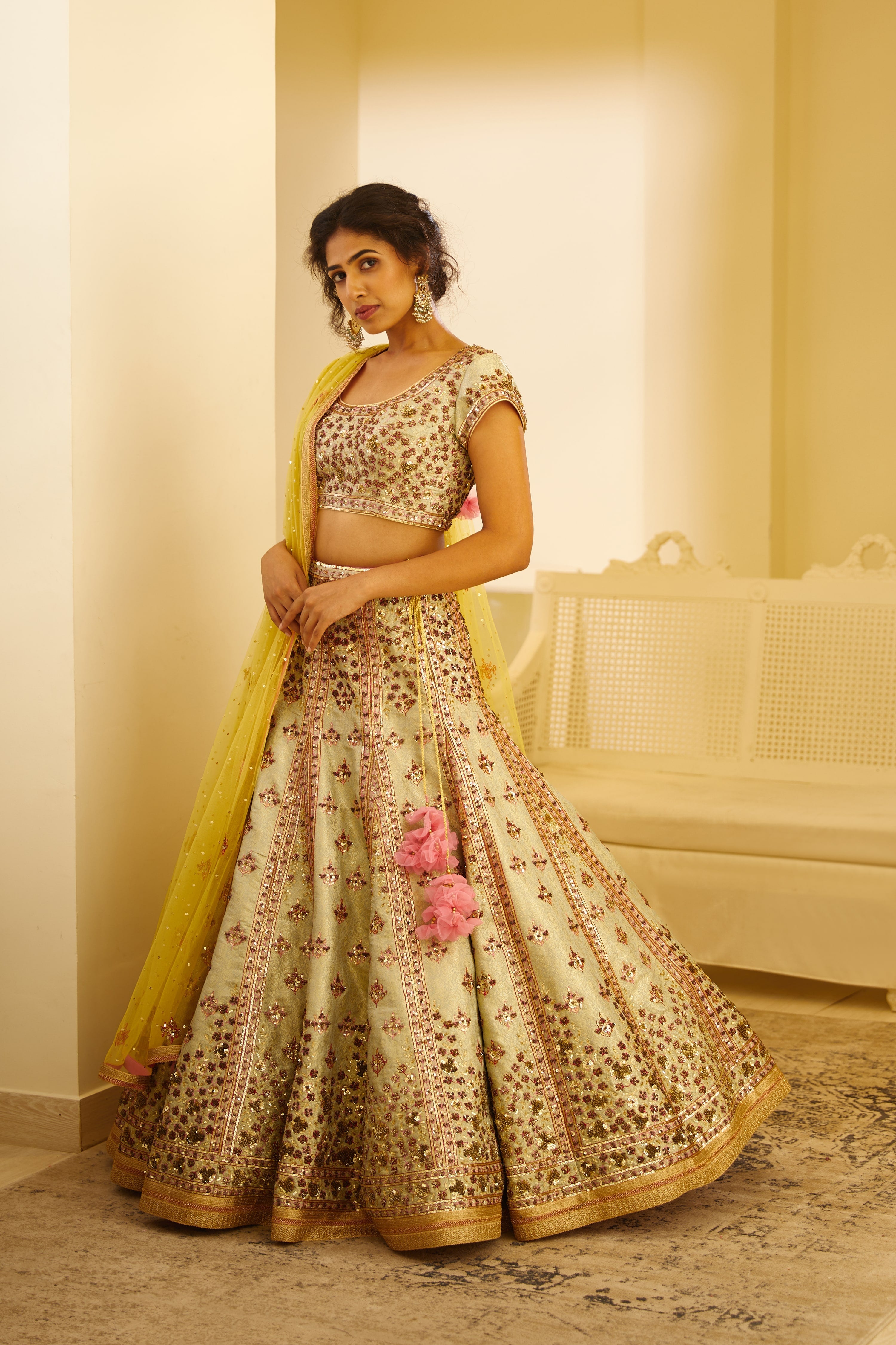 Sea Green Lehenga Set