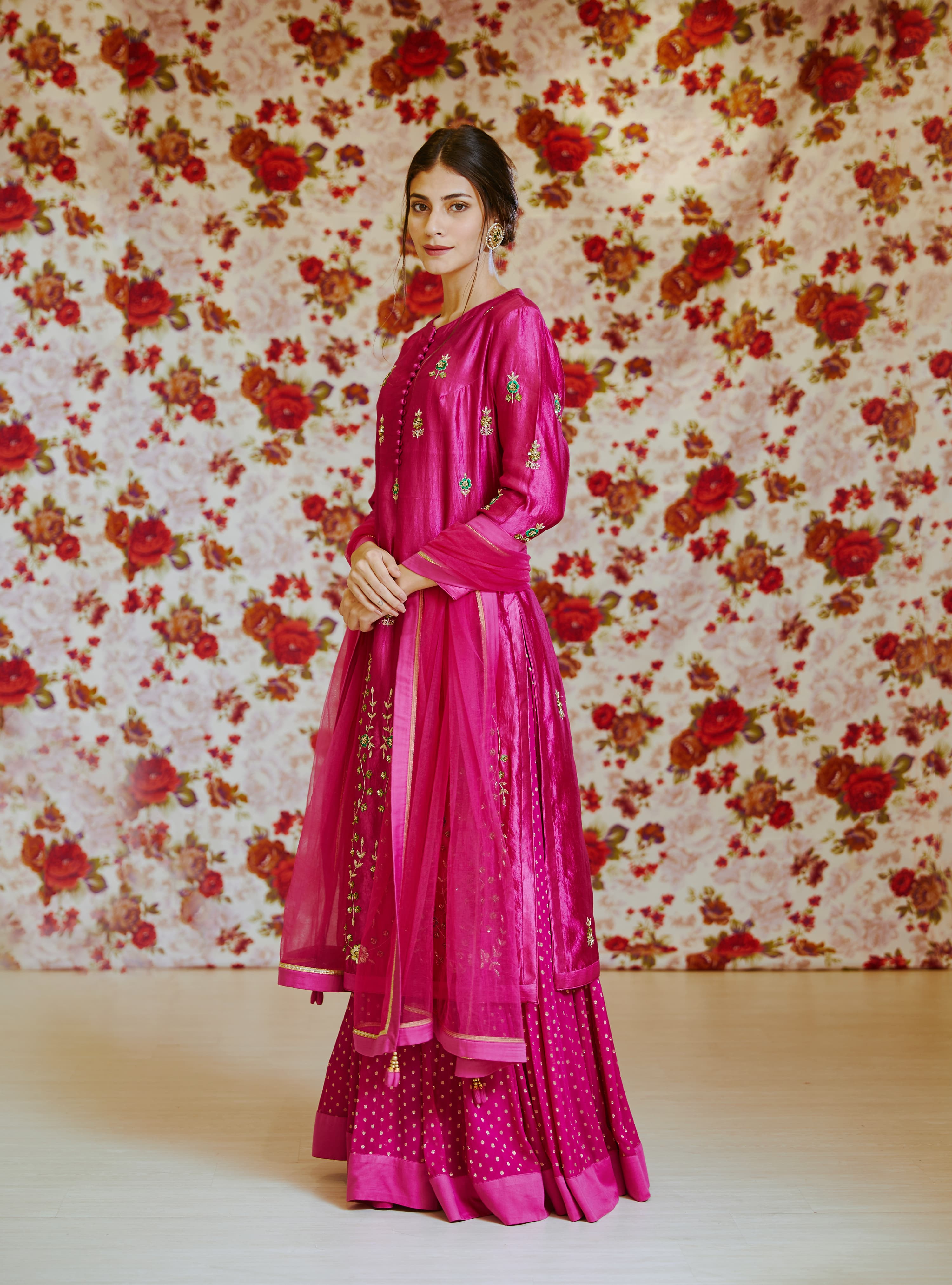 Magenta Pink Lehenga Set