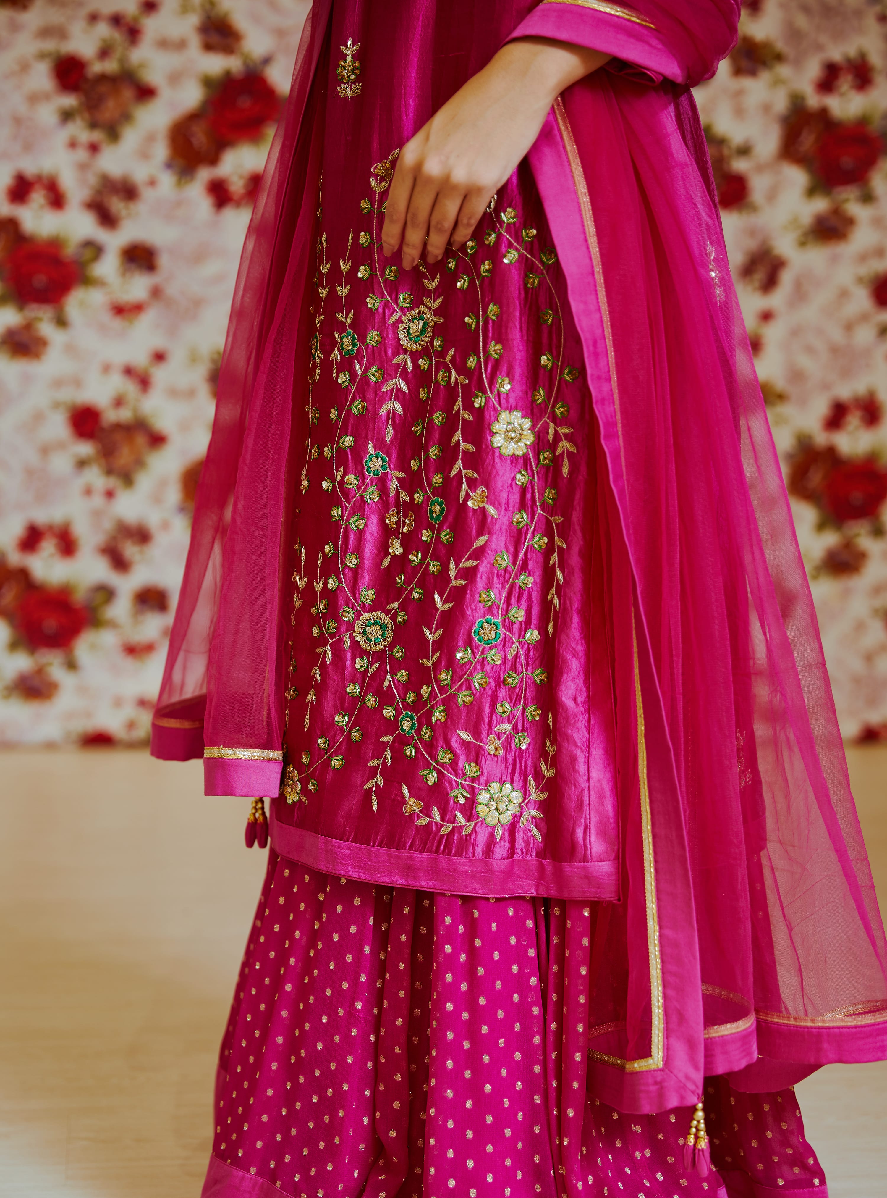 Magenta Pink Lehenga Set