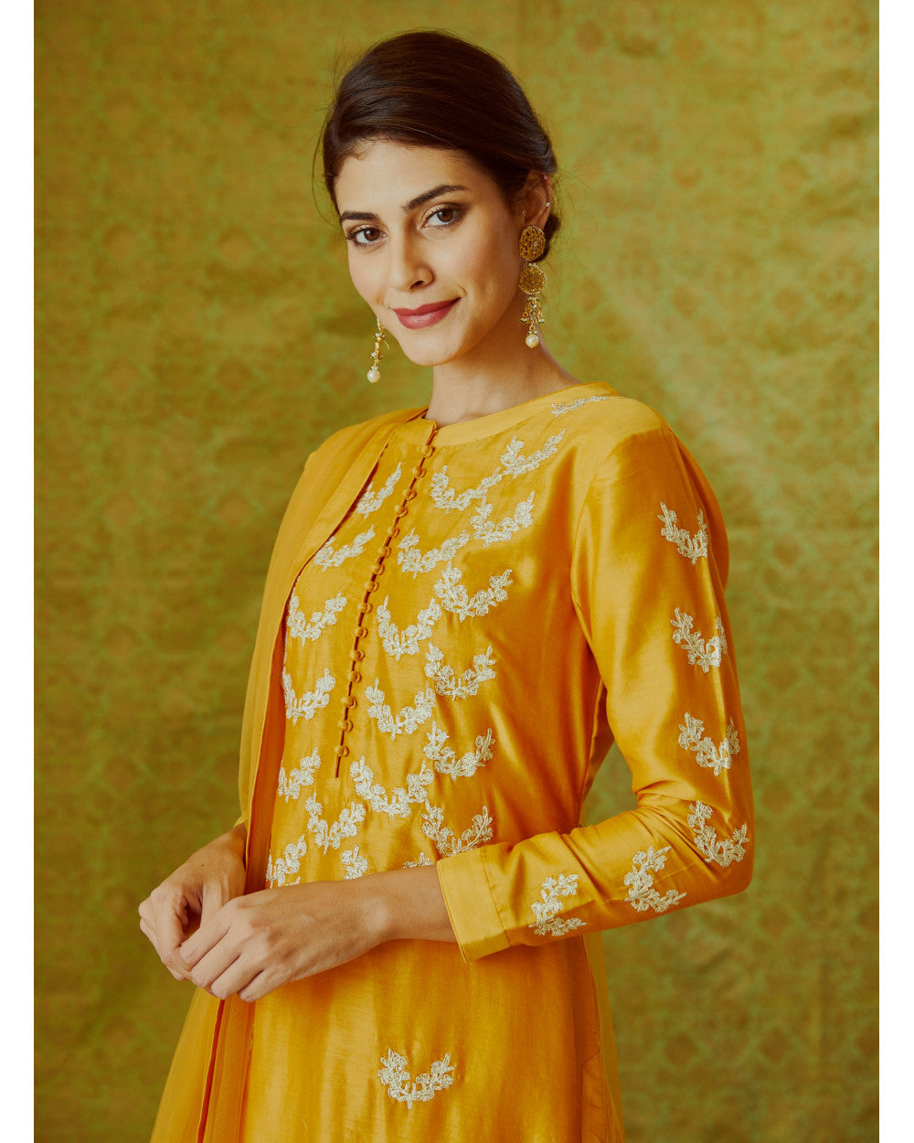 Orange Kurta Set