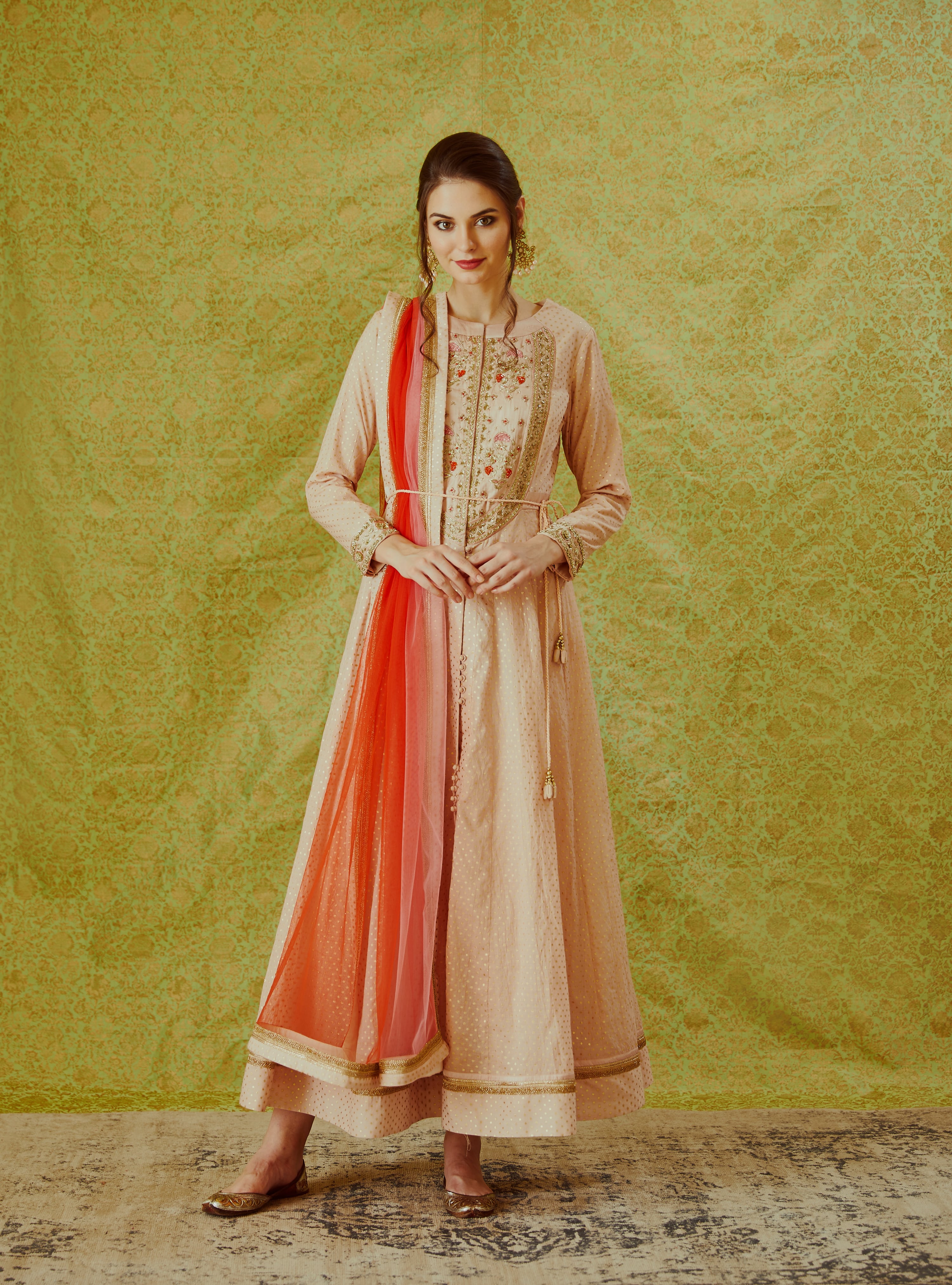 Light Pink Anarkali Set