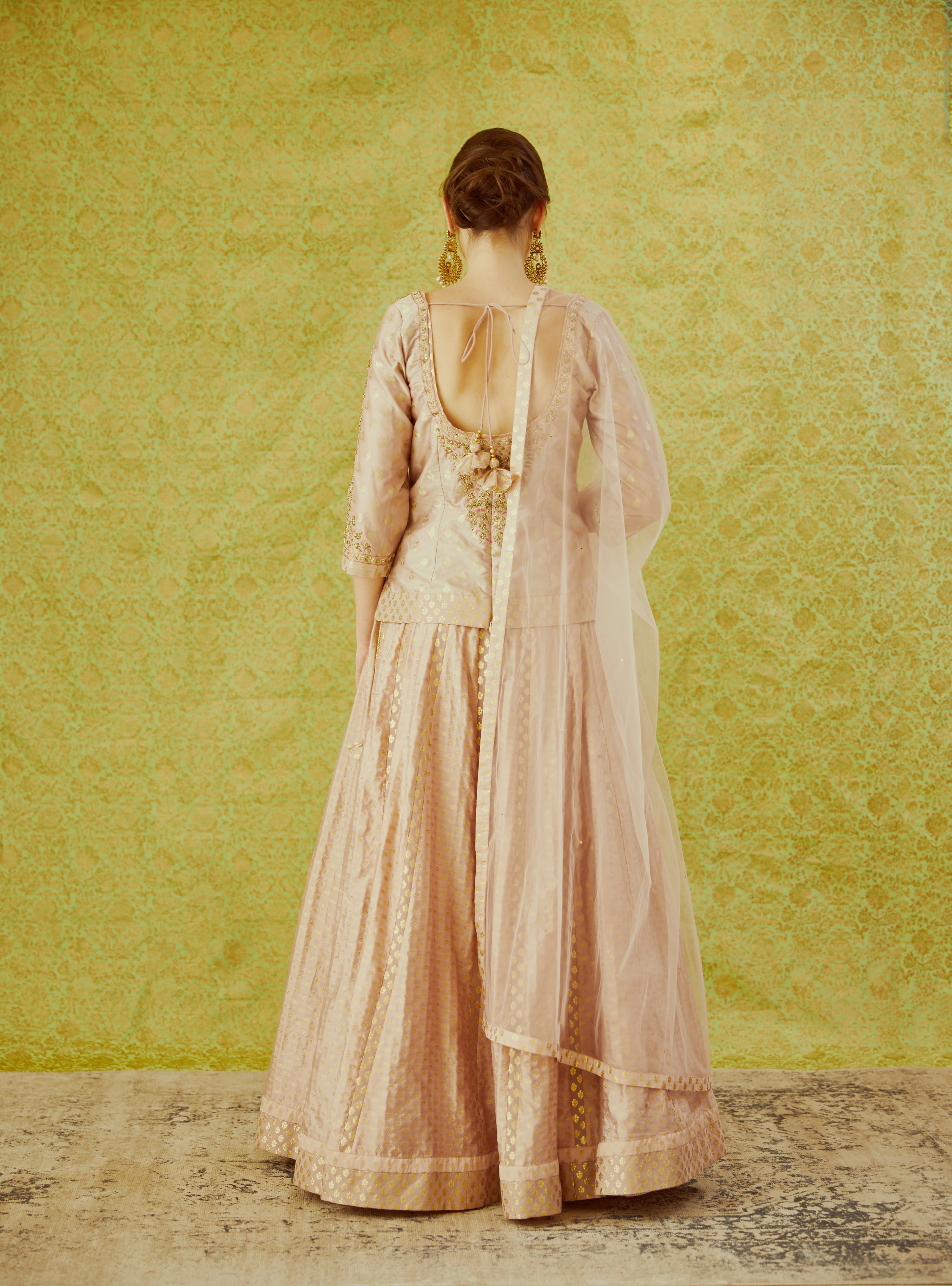 Light Mauve Lehenga Set