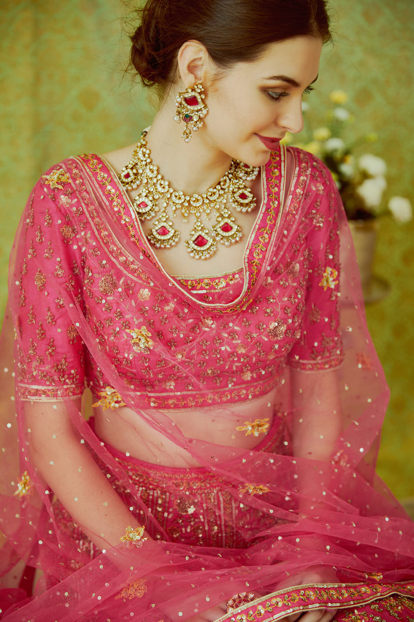 Pink Lehenga Set
