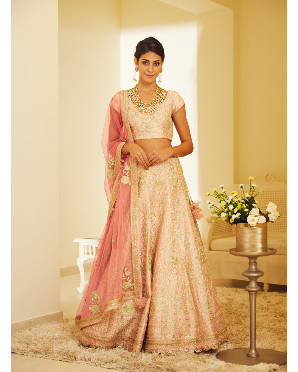 Light Pink Lehenga Set