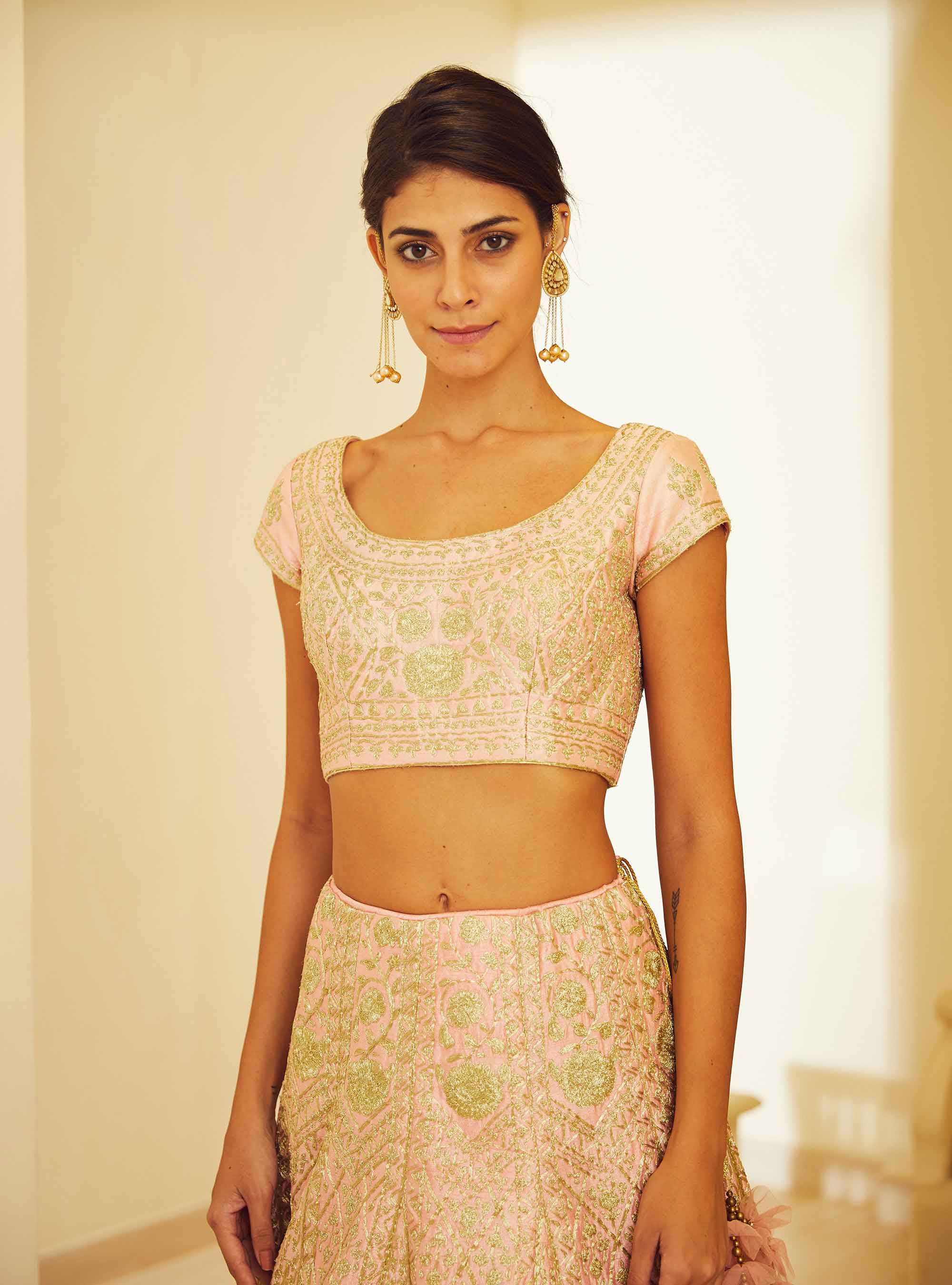 Light Pink Lehenga Set