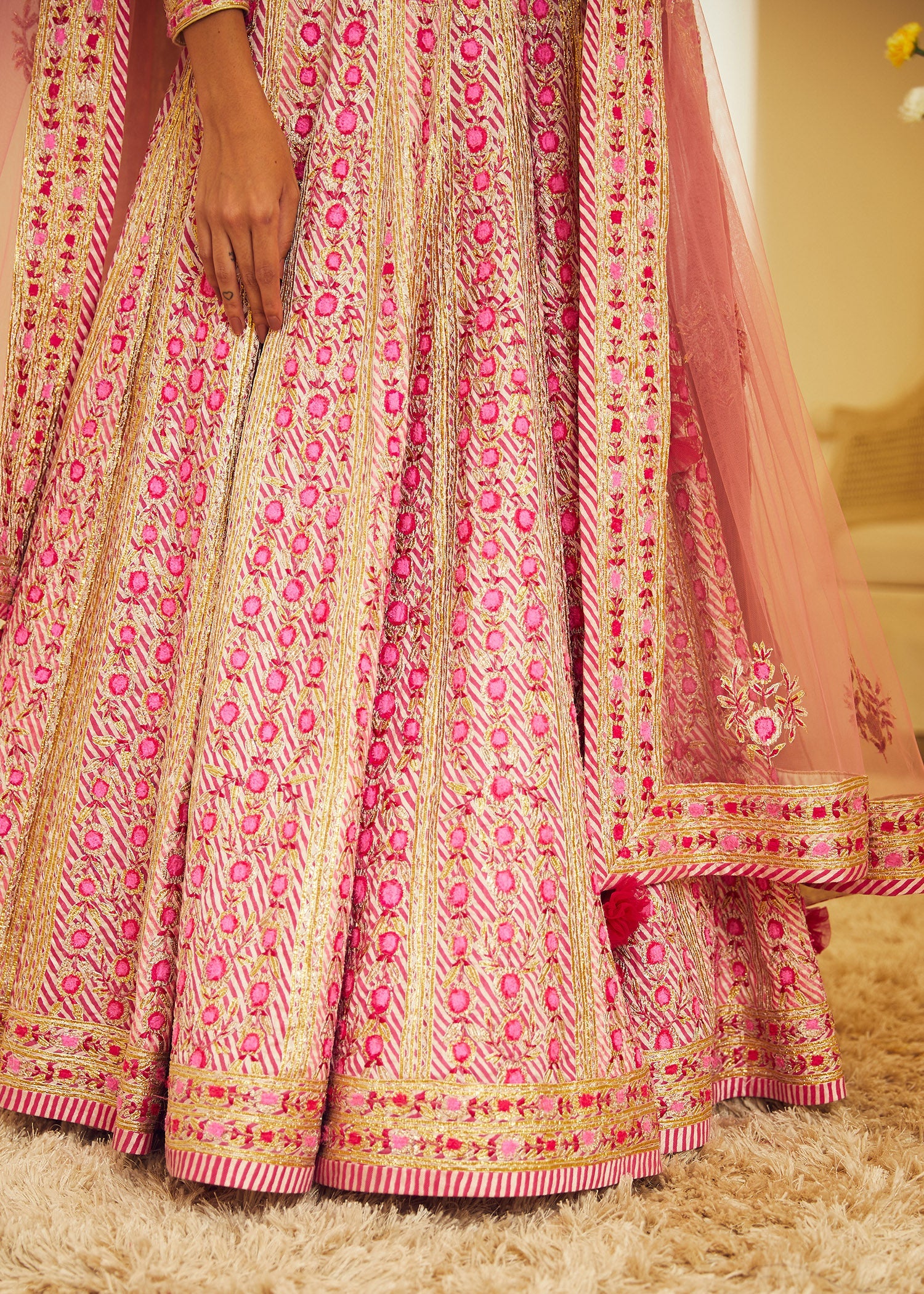 Light Pink Lehenga Set