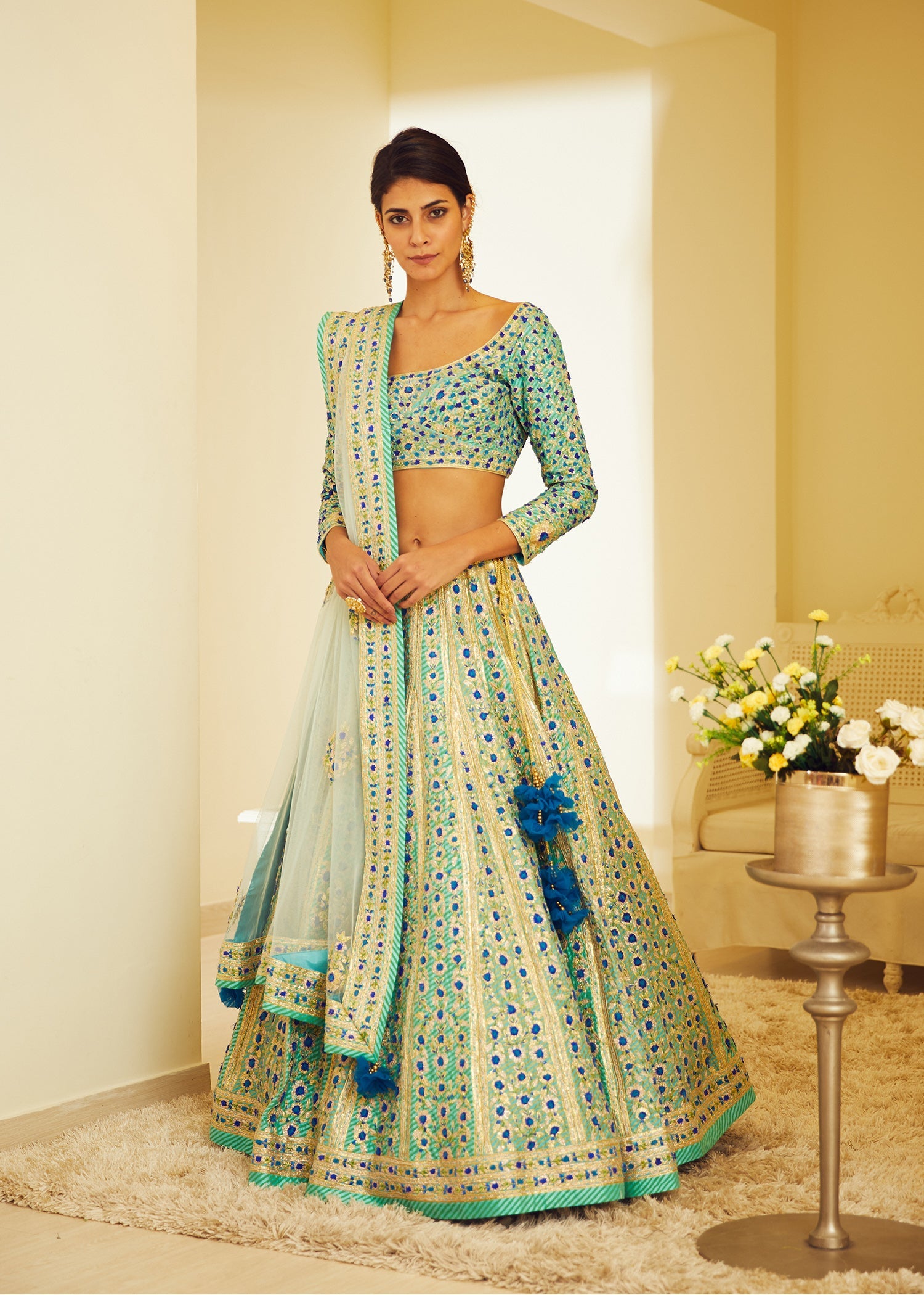 Blue Lehenga Set