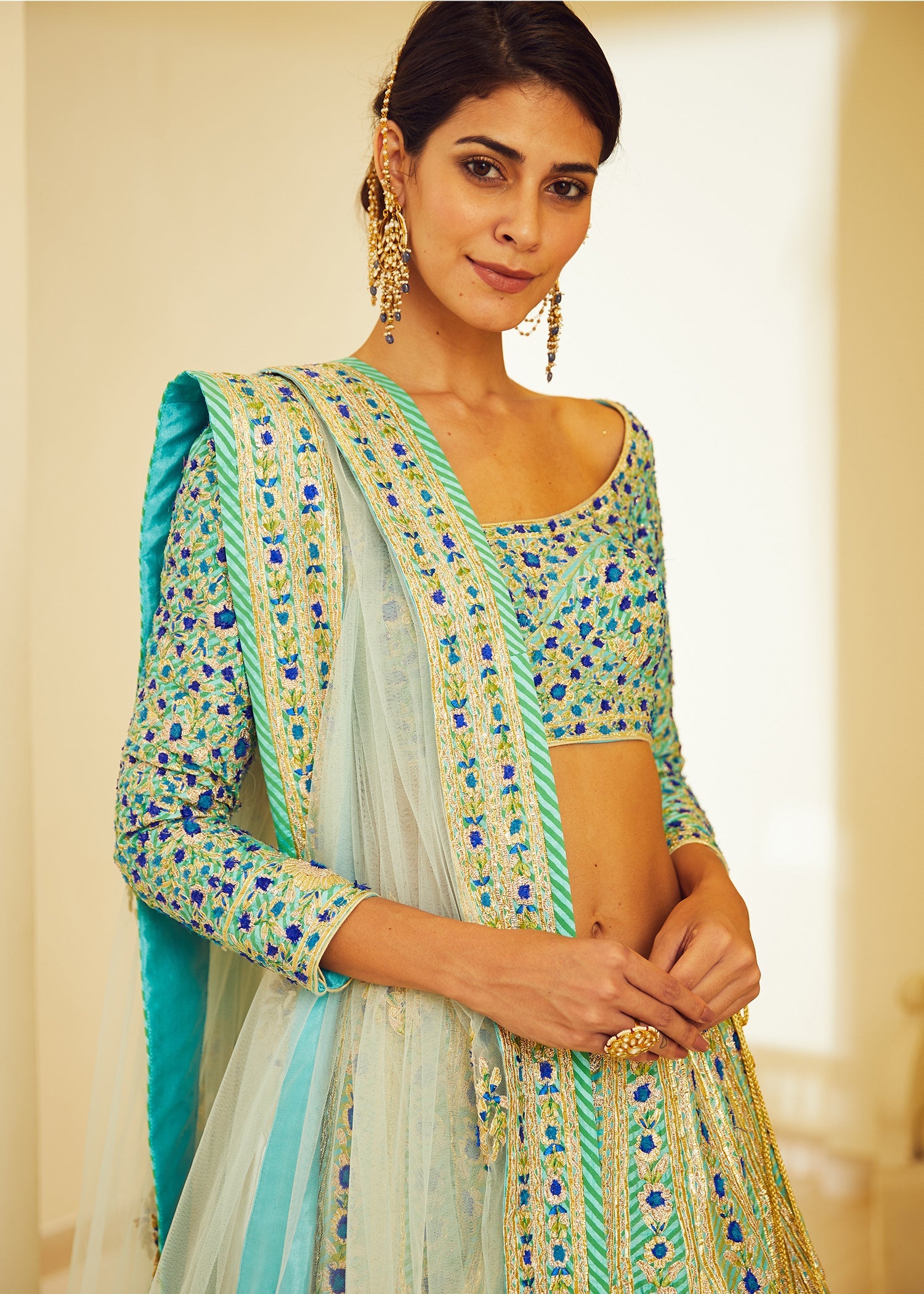 Blue Lehenga Set