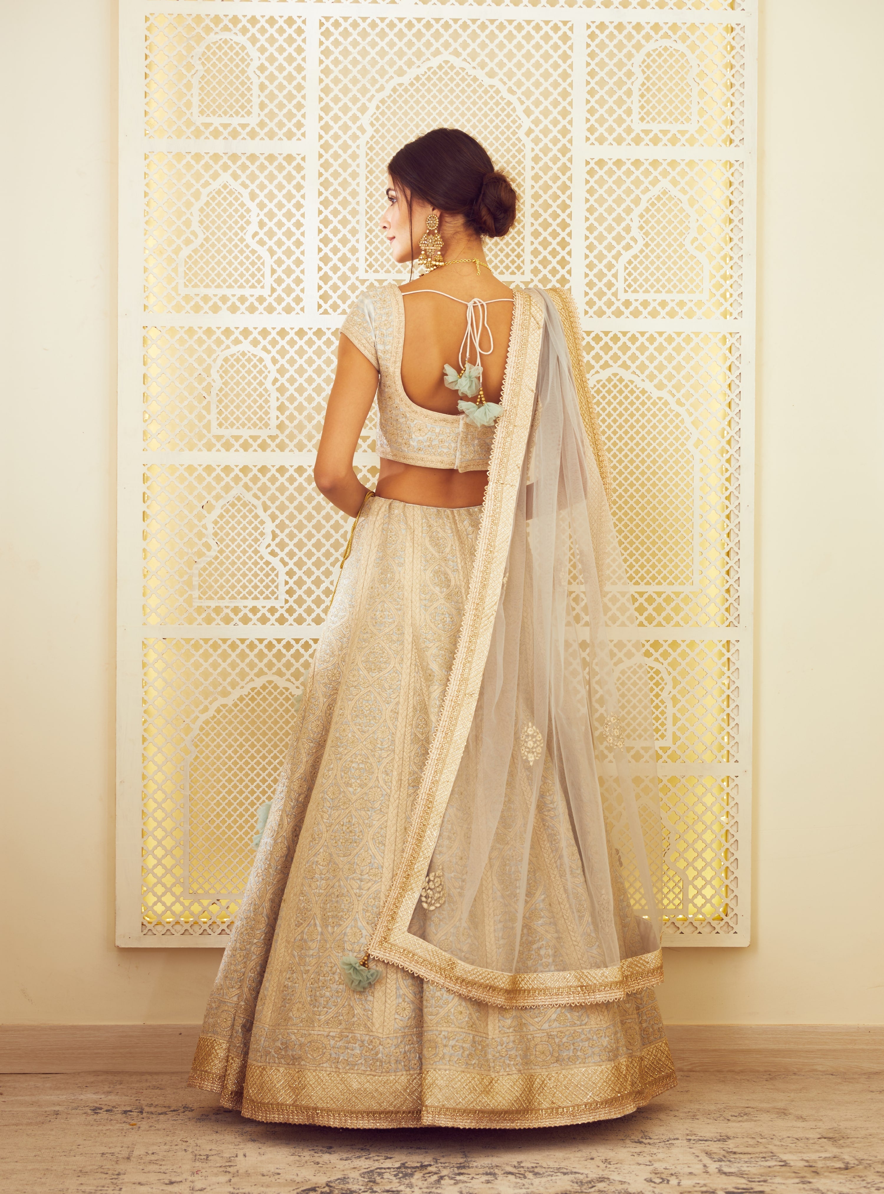 Ice Blue Lehenga Set