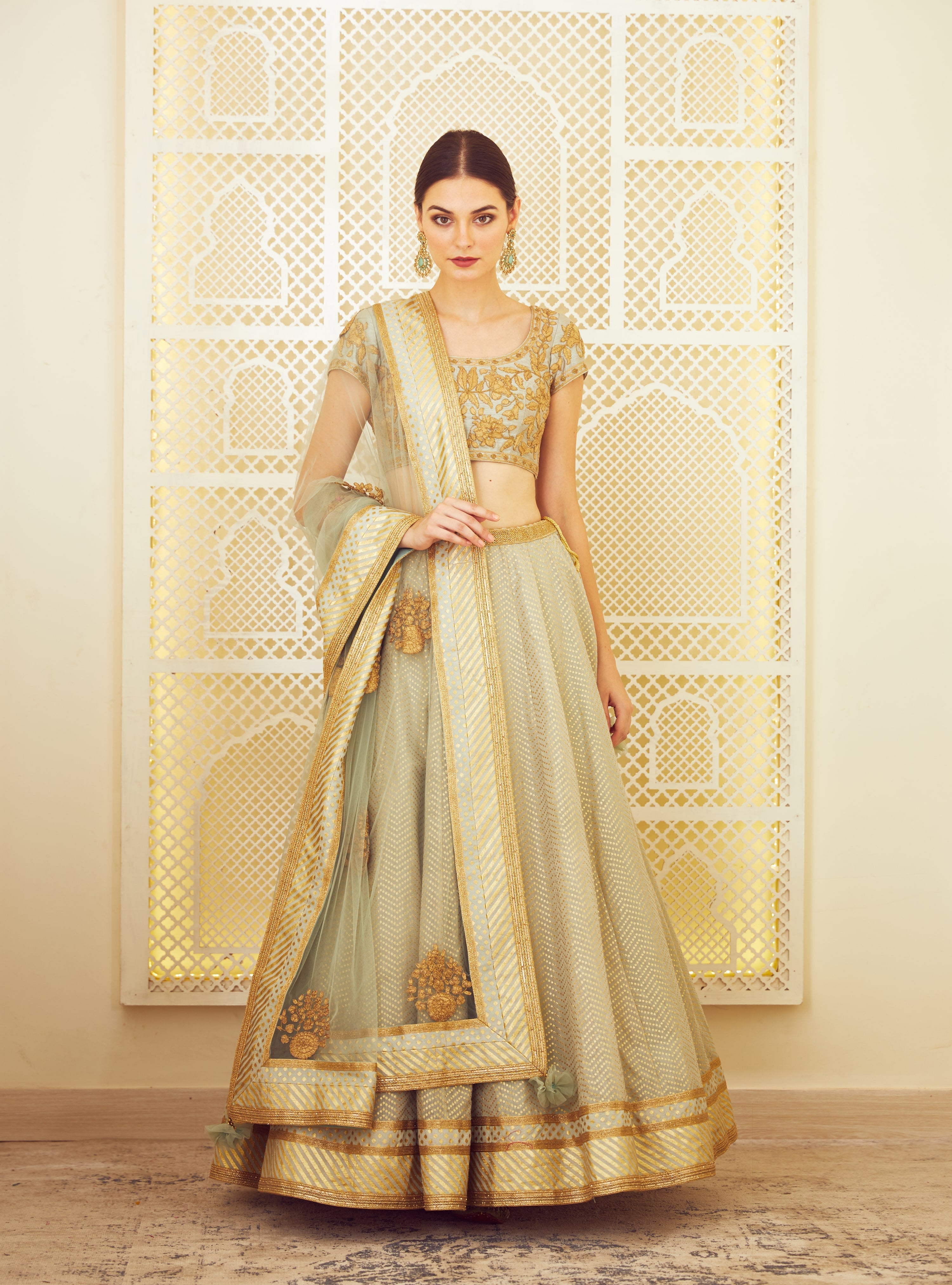 Sea Green Lehenga Set