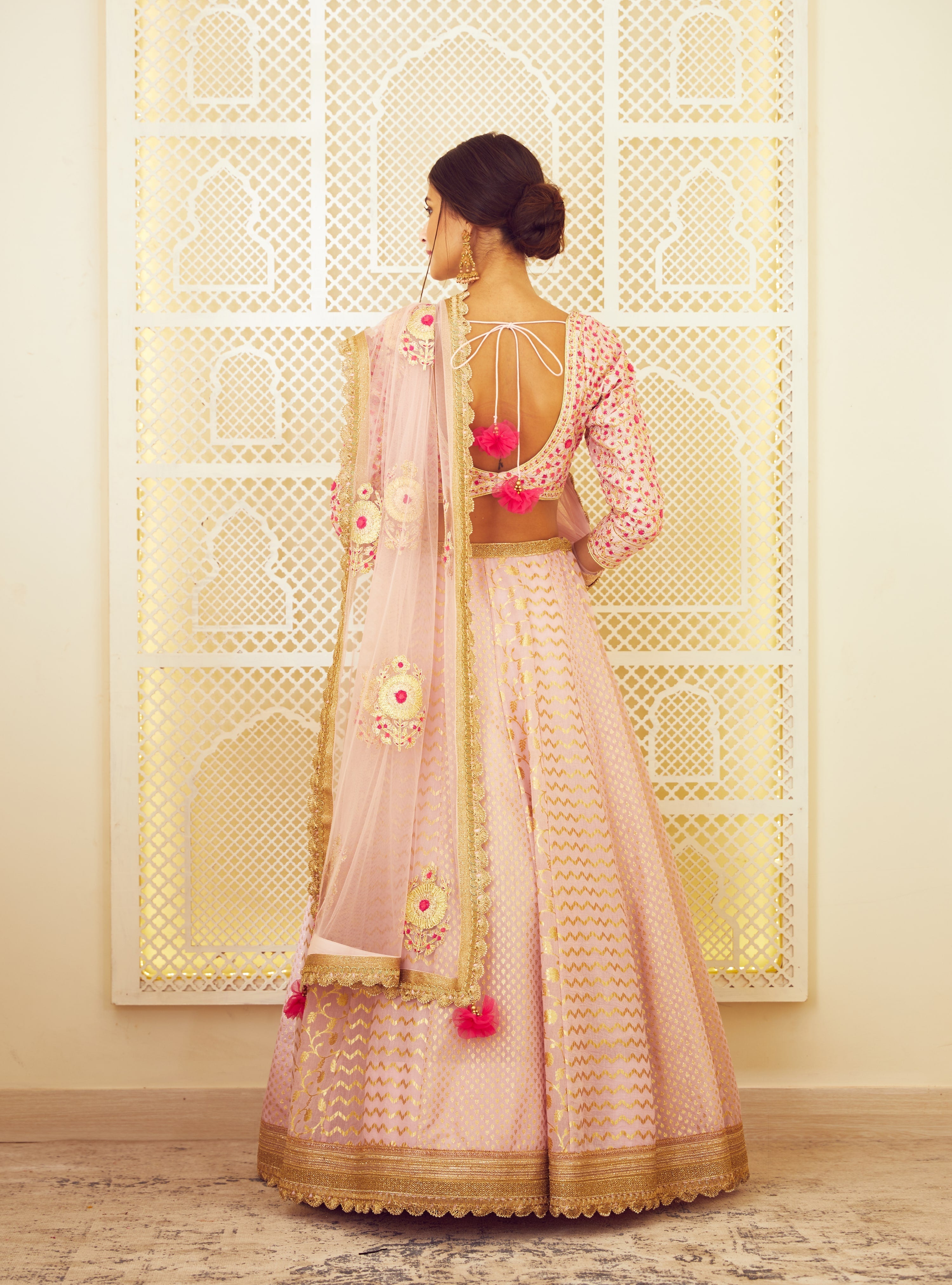 Light Pink Lehenga Set
