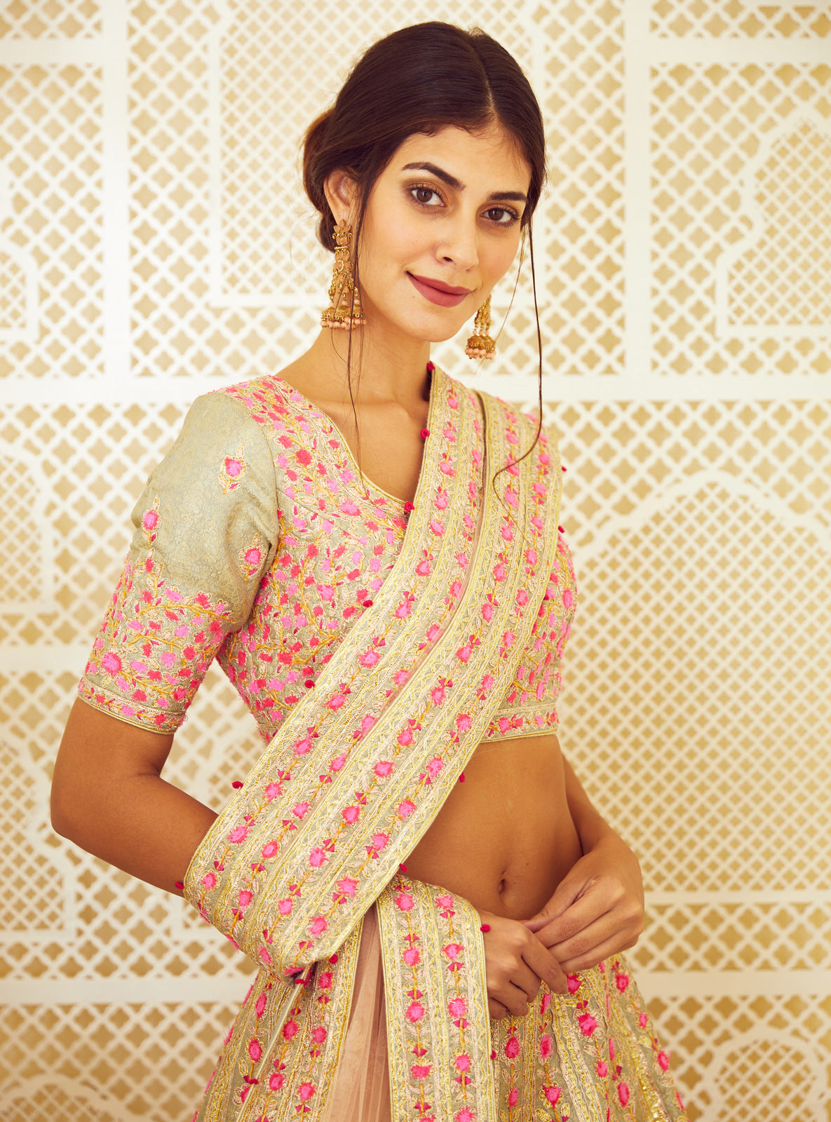 Multicolored Lehenga Set