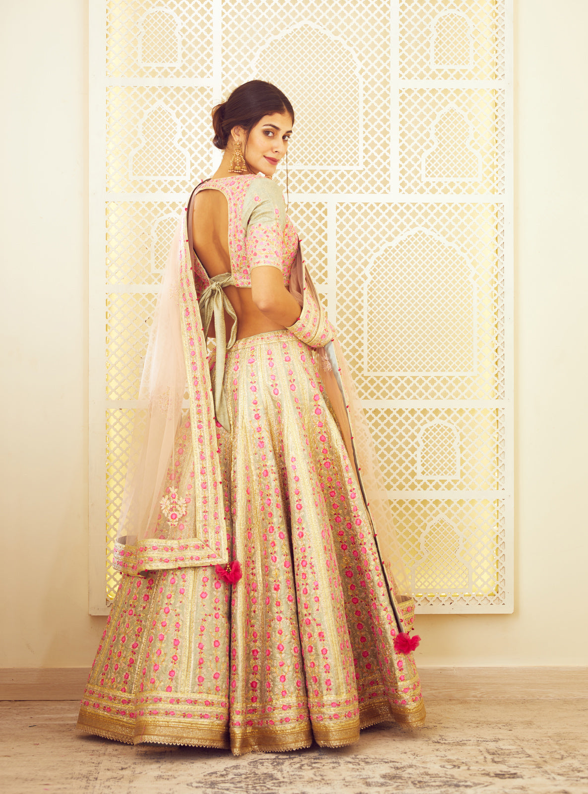 Multicolored Lehenga Set