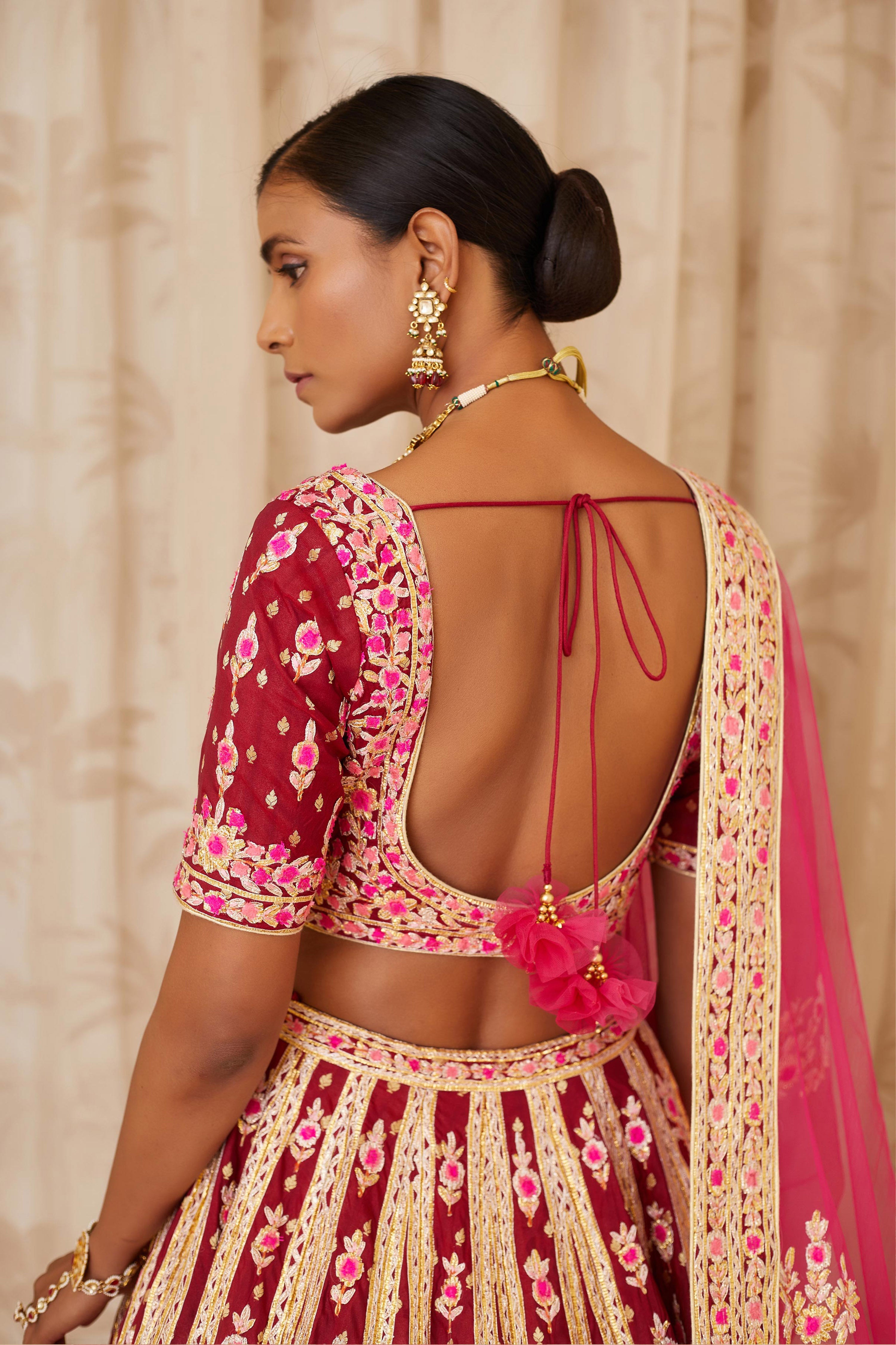 Maroon Lehenga Set