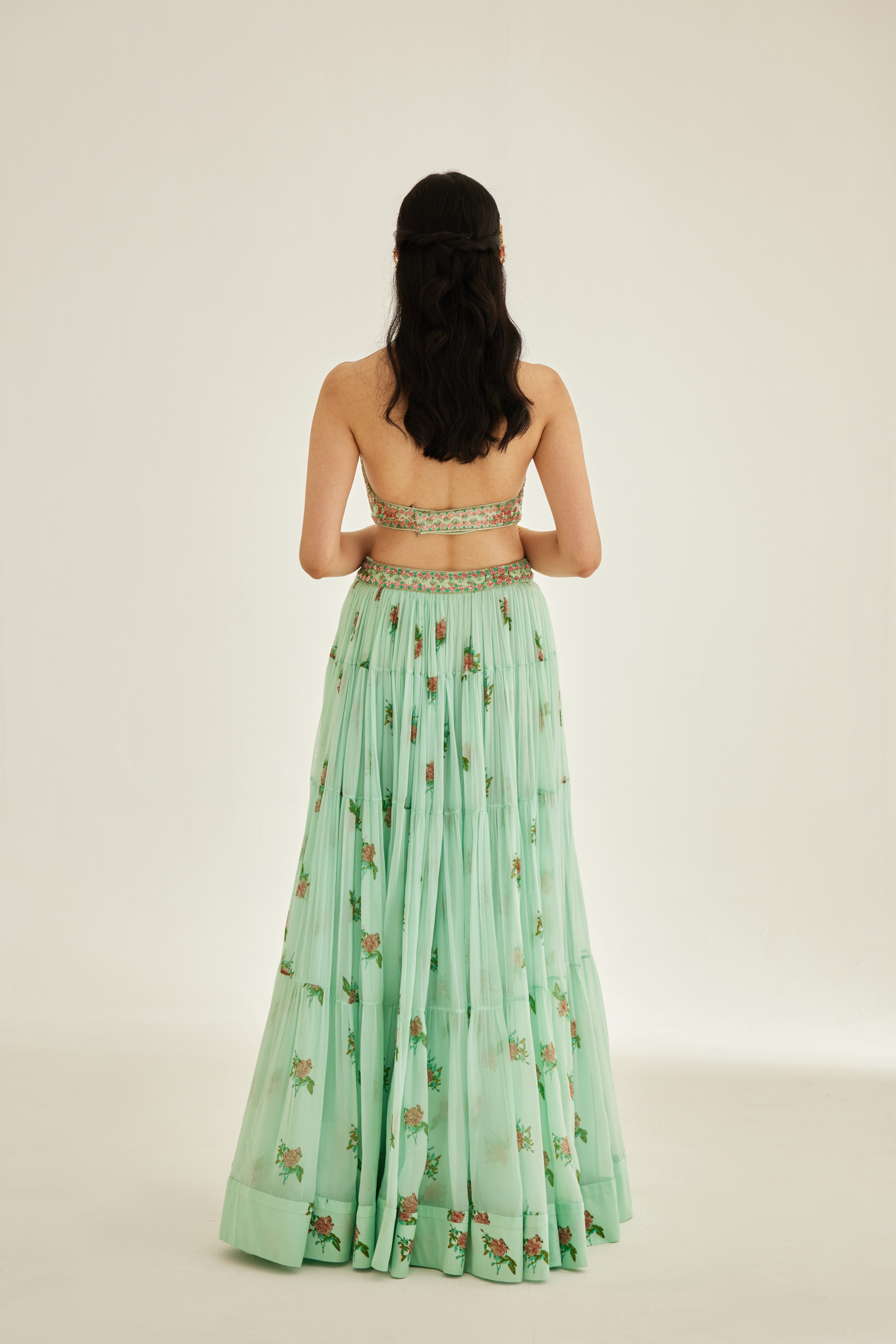 Plume Blue Lehenga Set