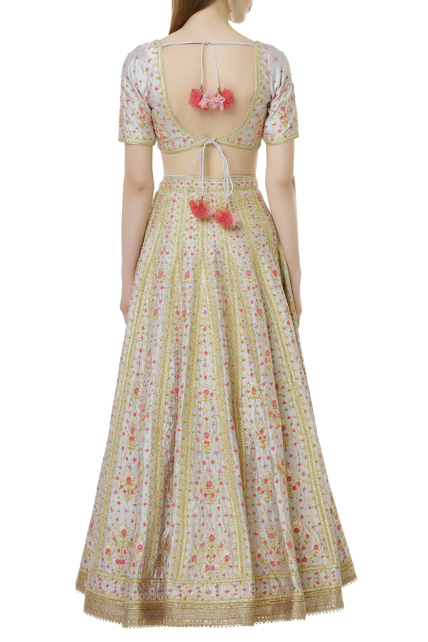 Greyish Blue Lehenga Set