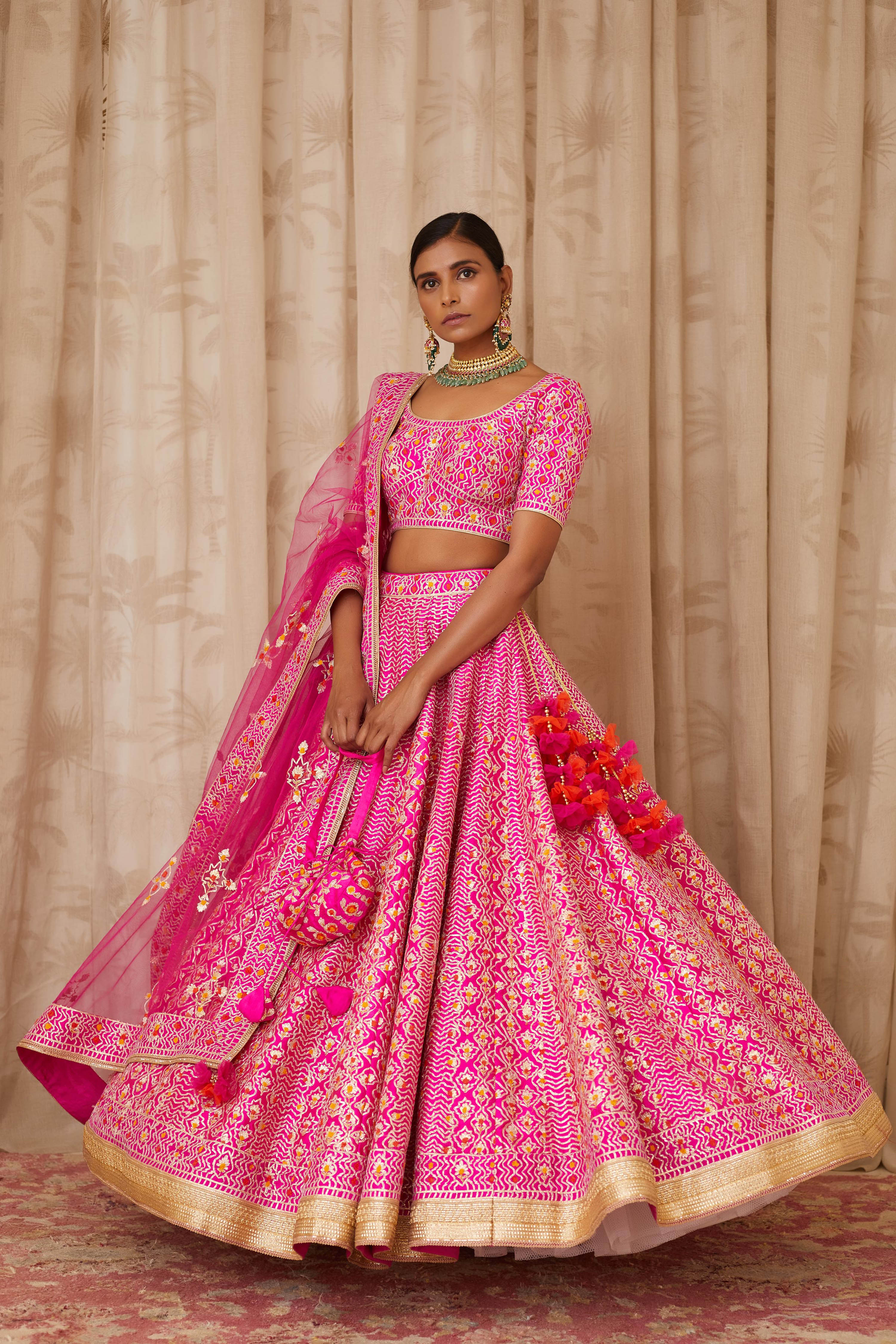 Magenta Pink Lehenga Set