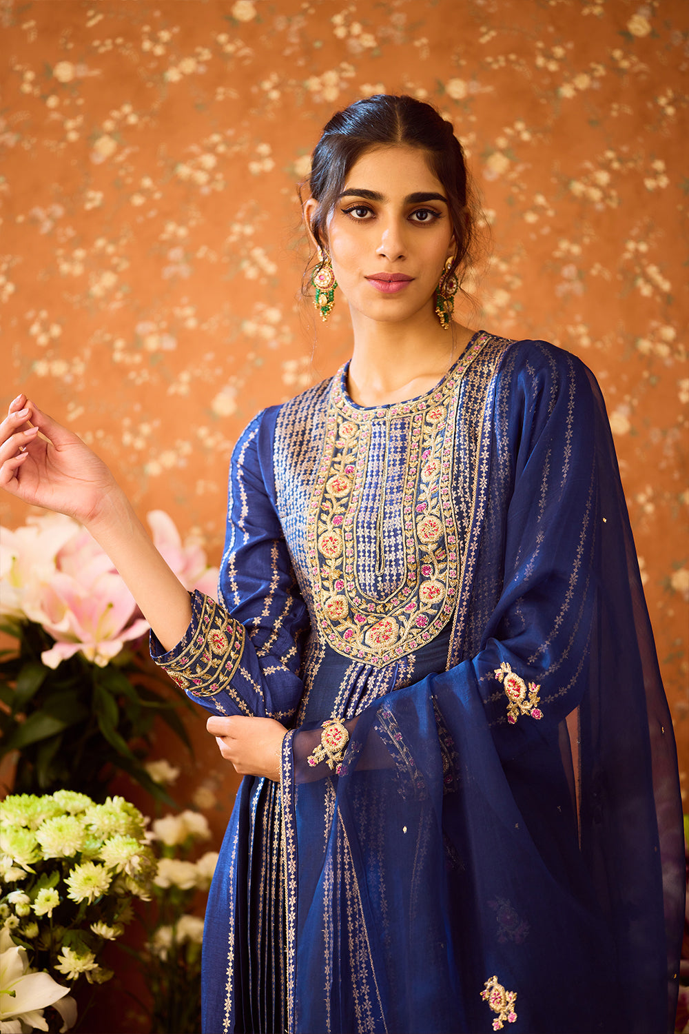 Spectrum Blue Kurta Set