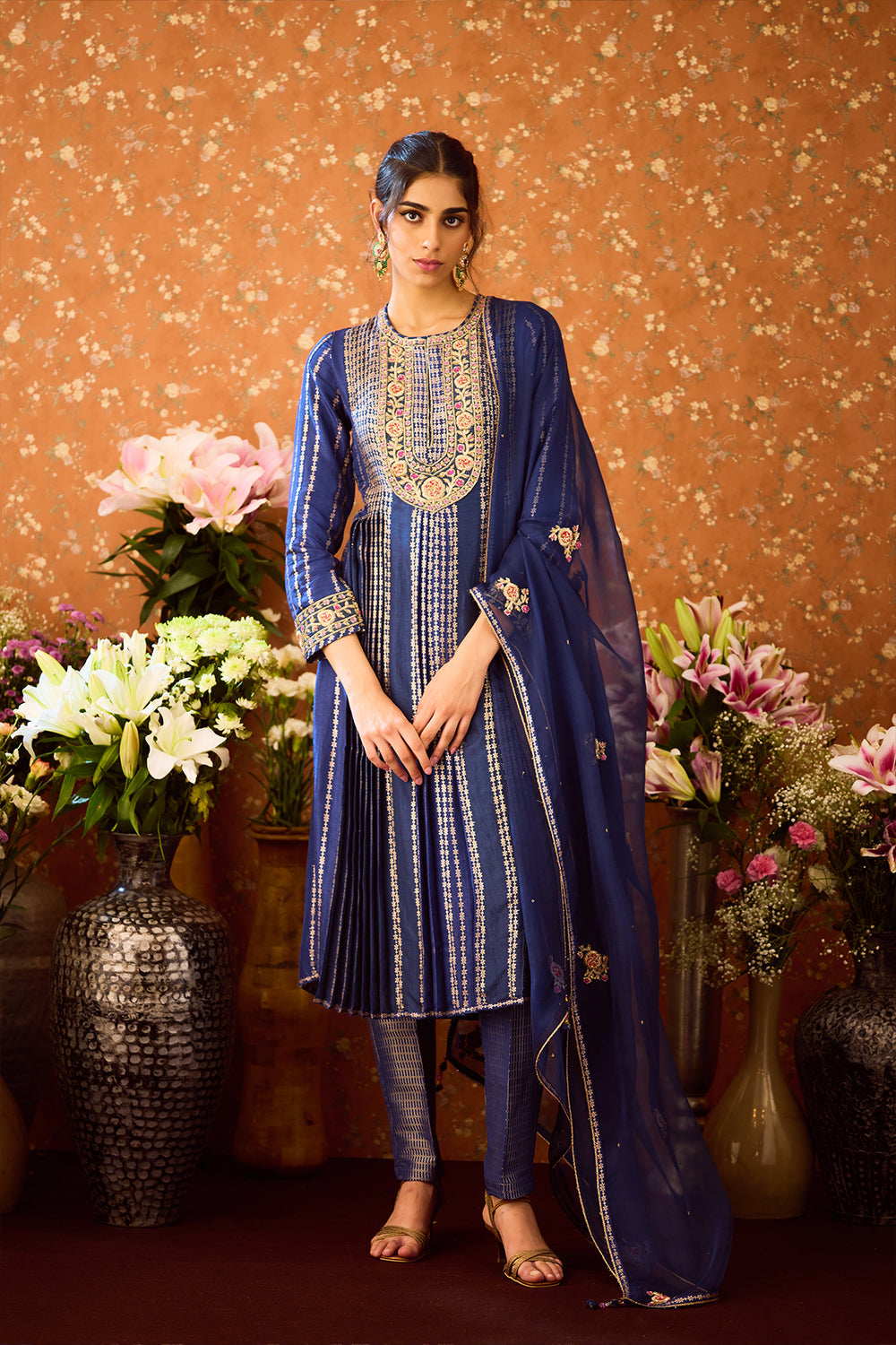 Spectrum Blue Kurta Set