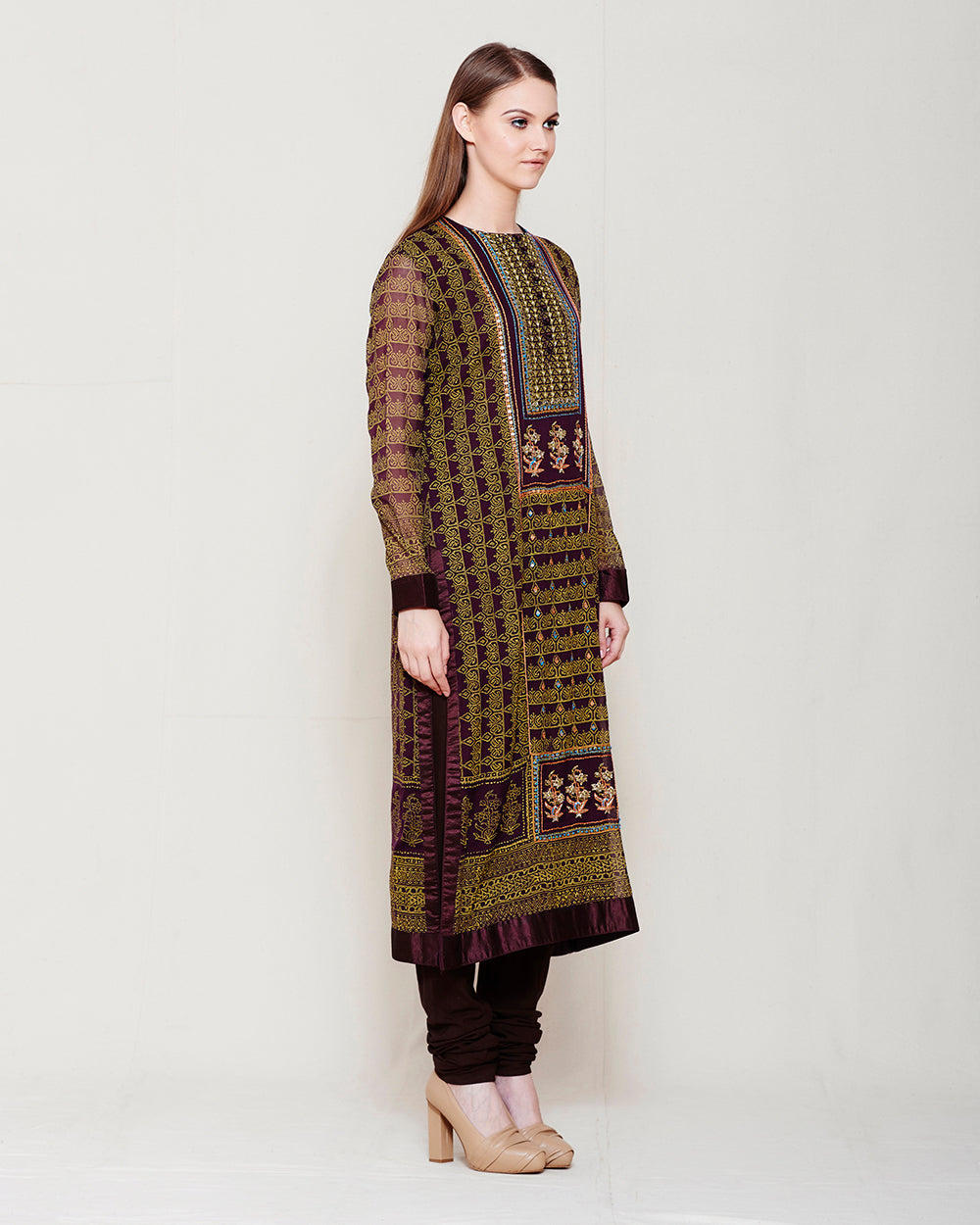Dark Brown Kurta Set