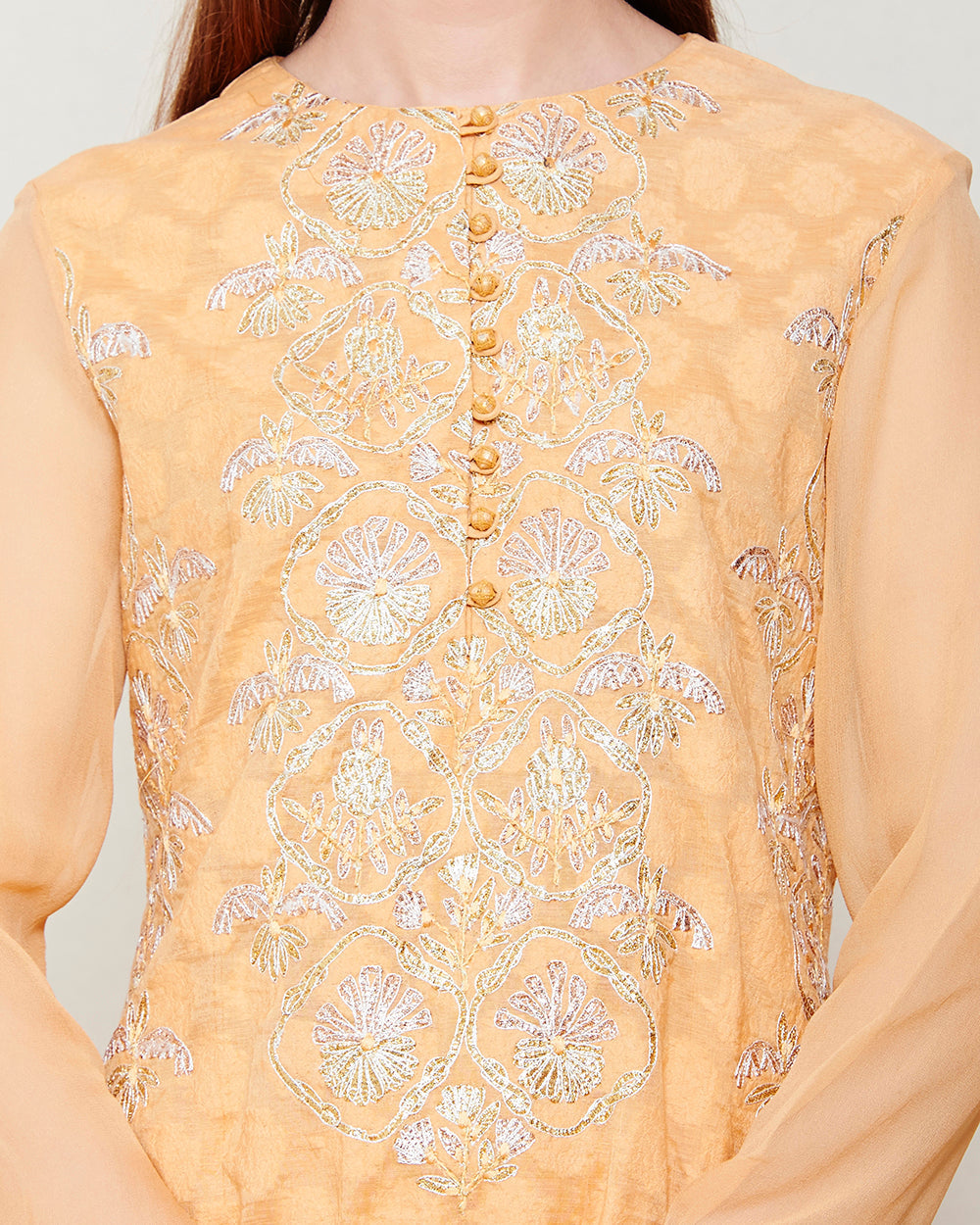 Light Orange Kurta Set